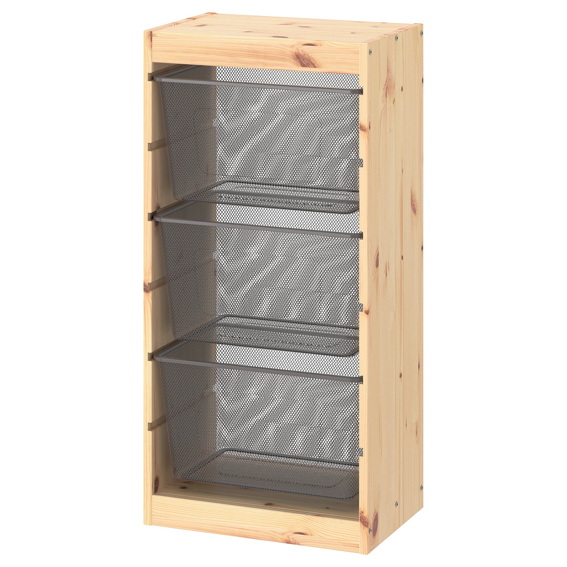 TROFAST, storage combination with boxes, 44x30x91 cm, 494.774.92