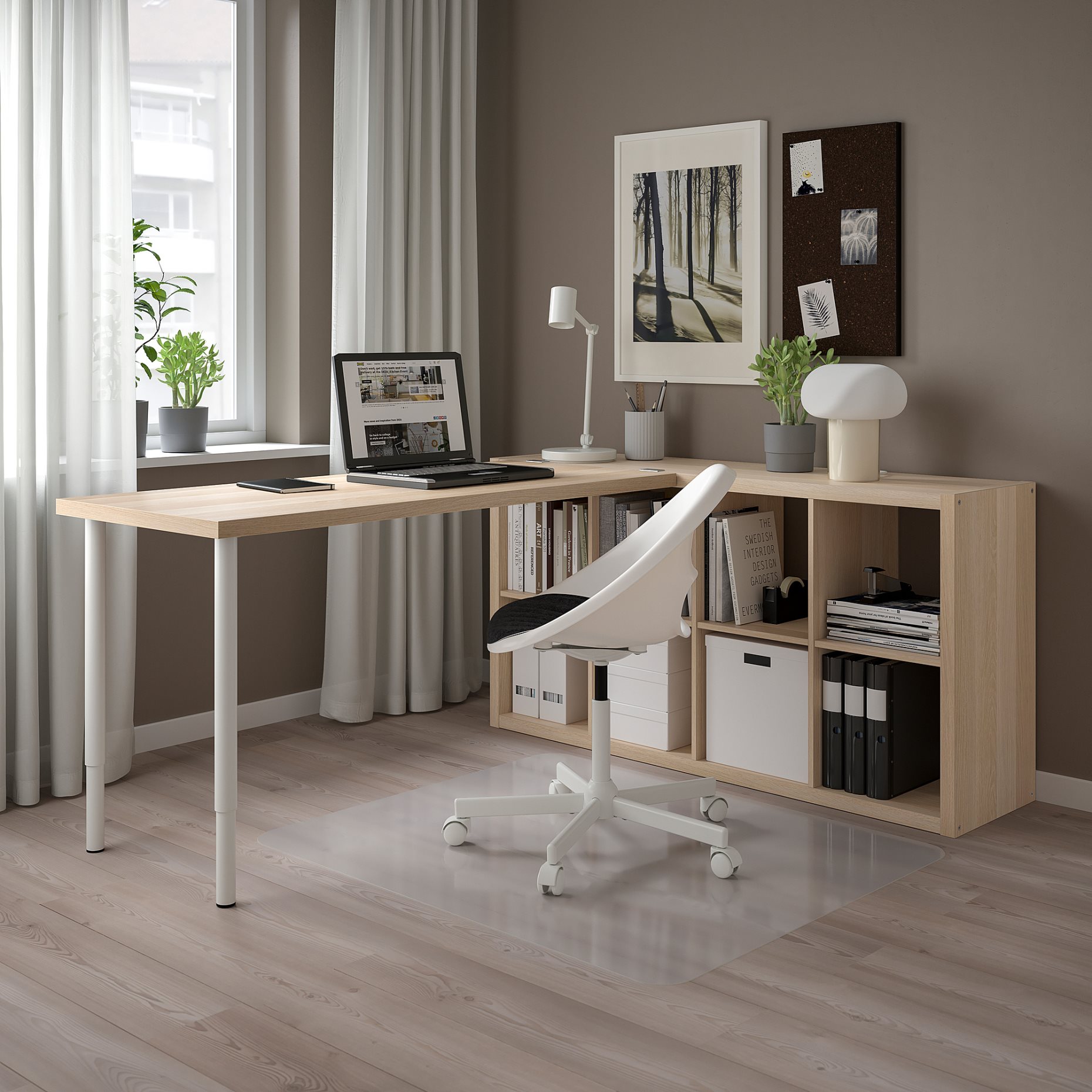 KALLAX/LAGKAPTEN, desk combination, 77x179x147 cm, 494.816.82