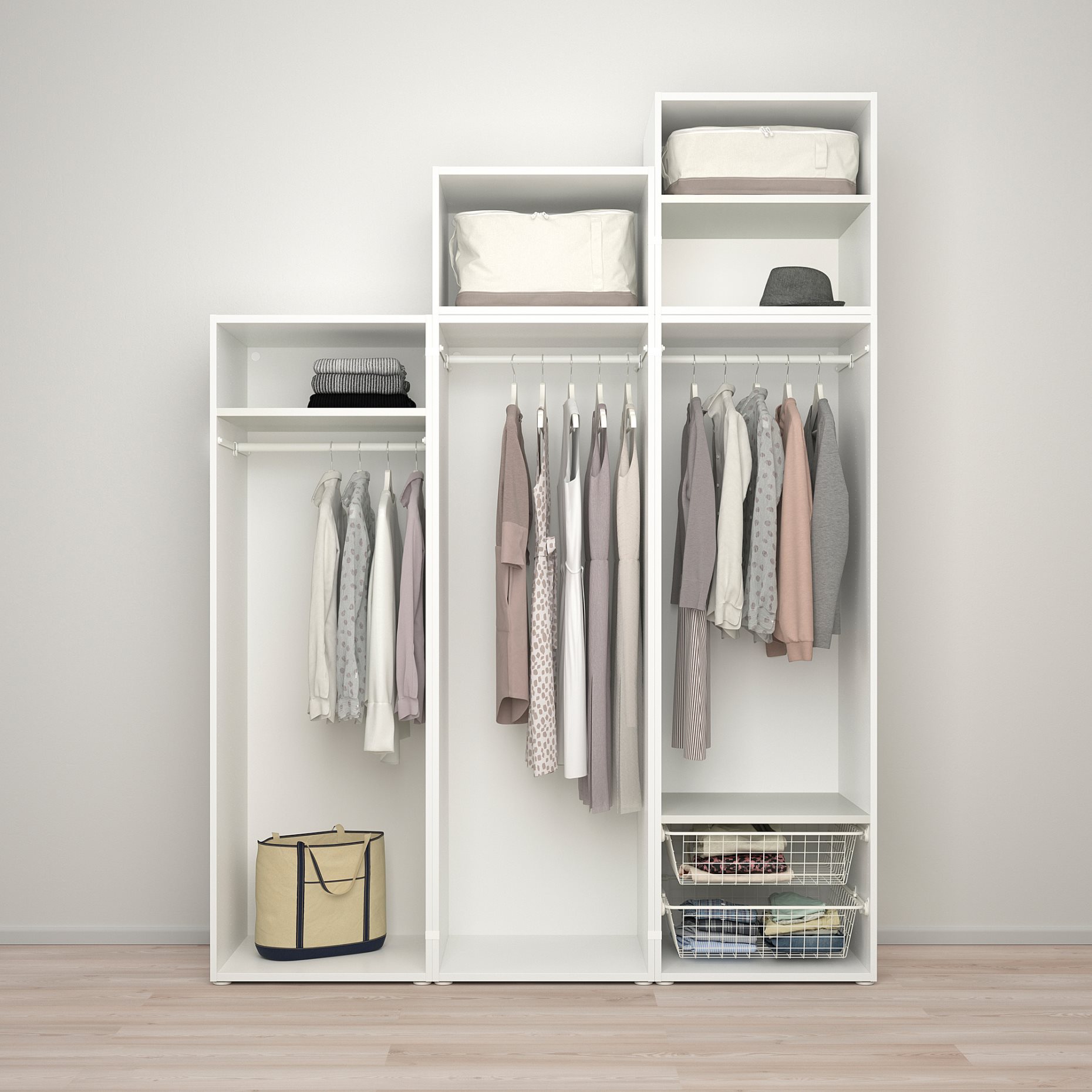 PLATSA, wardrobe with 5 doors, 180x57x241 cm, 495.009.92