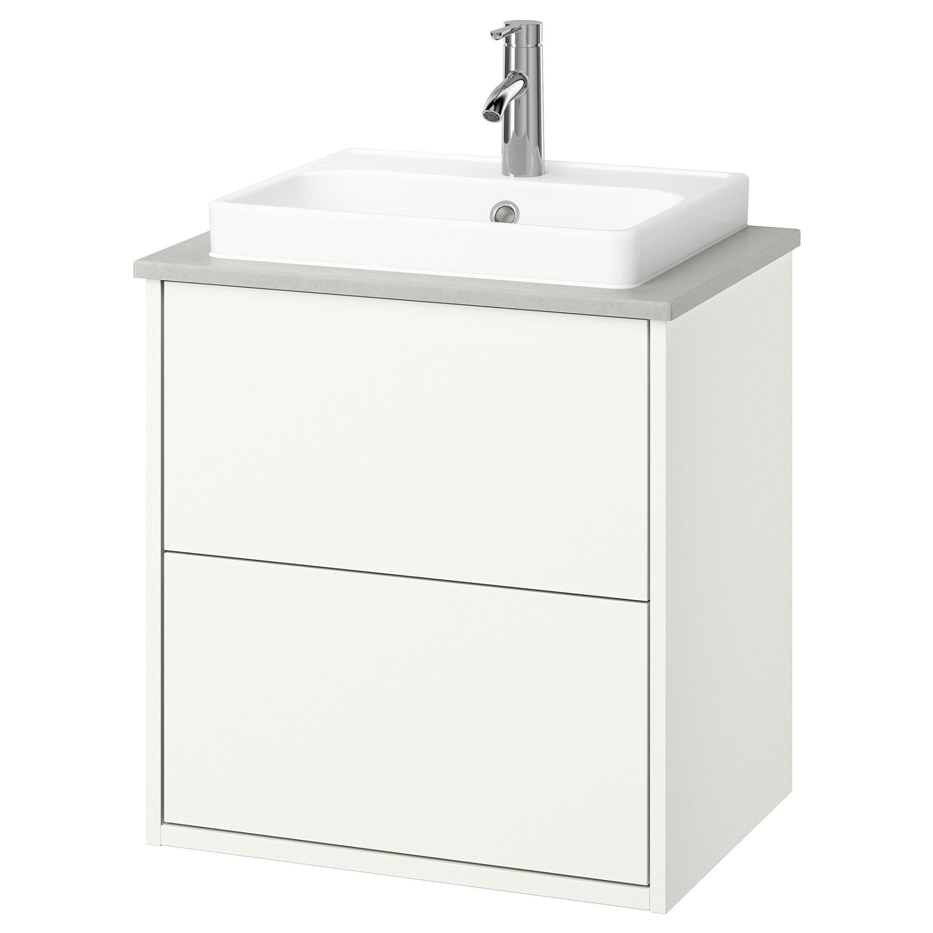 HAVBACK/ORRSJON, wash-stand with drawers/wash-basin/tap, 62x49x71 cm, 495.213.48
