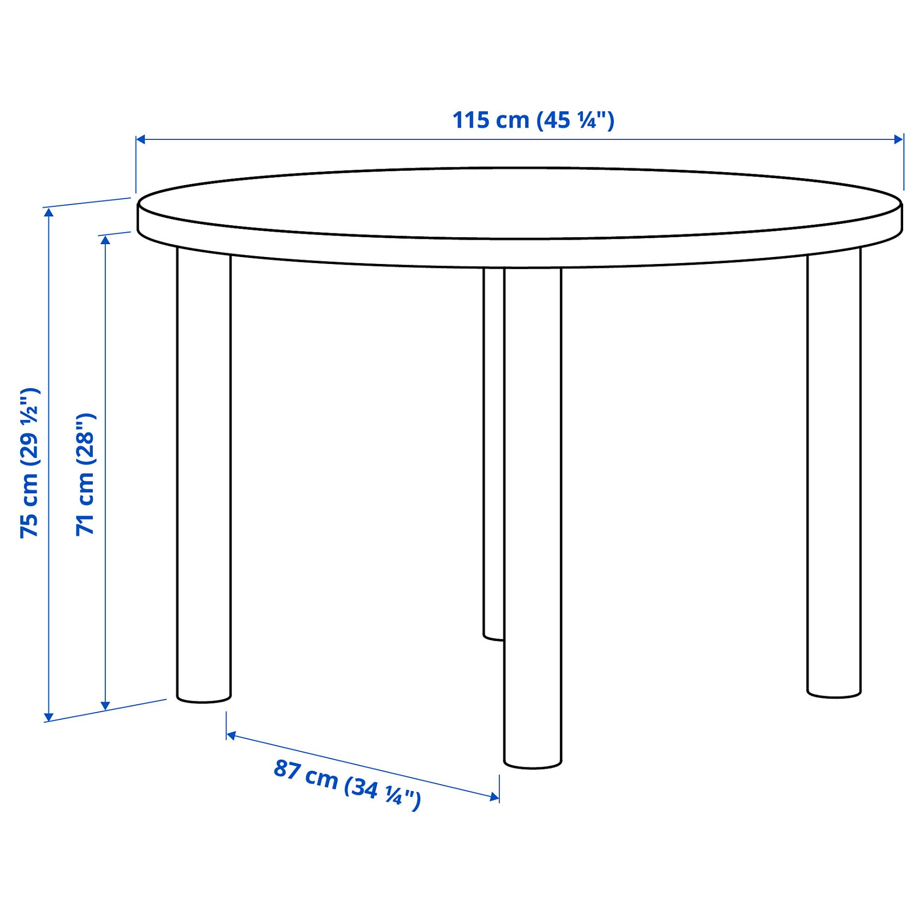 STOCKHOLM 2025, table, 115 cm, 495.799.85