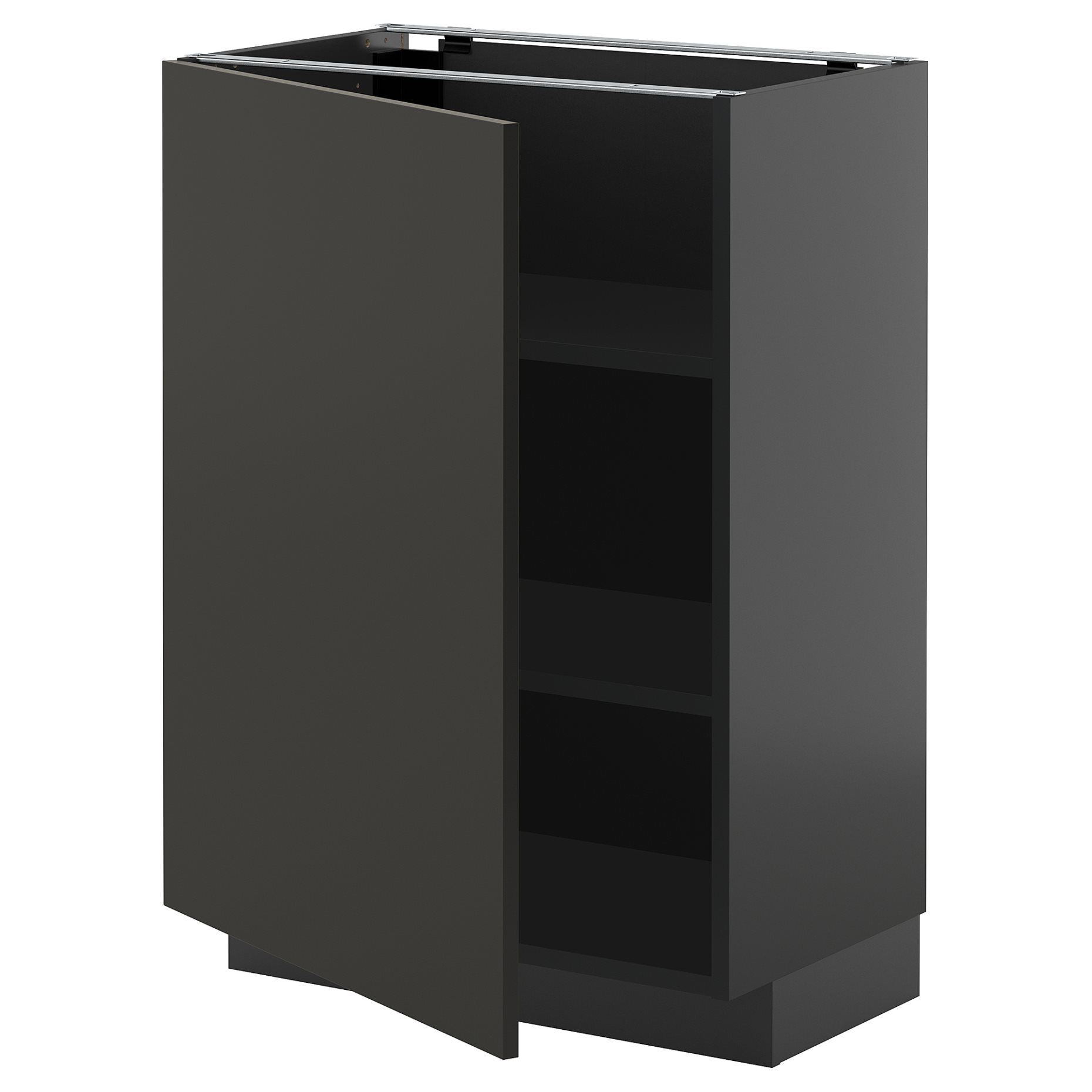 METOD, base cabinet with shelves, 60x37 cm, 495.888.57