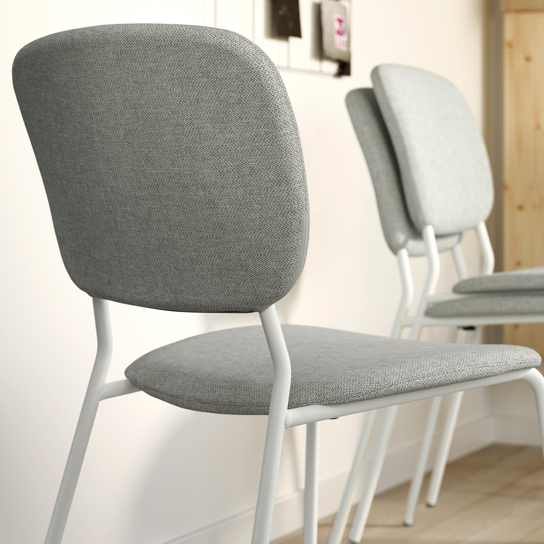 VIHALS, table and 6 chairs, 120/180x74 cm, 495.899.65