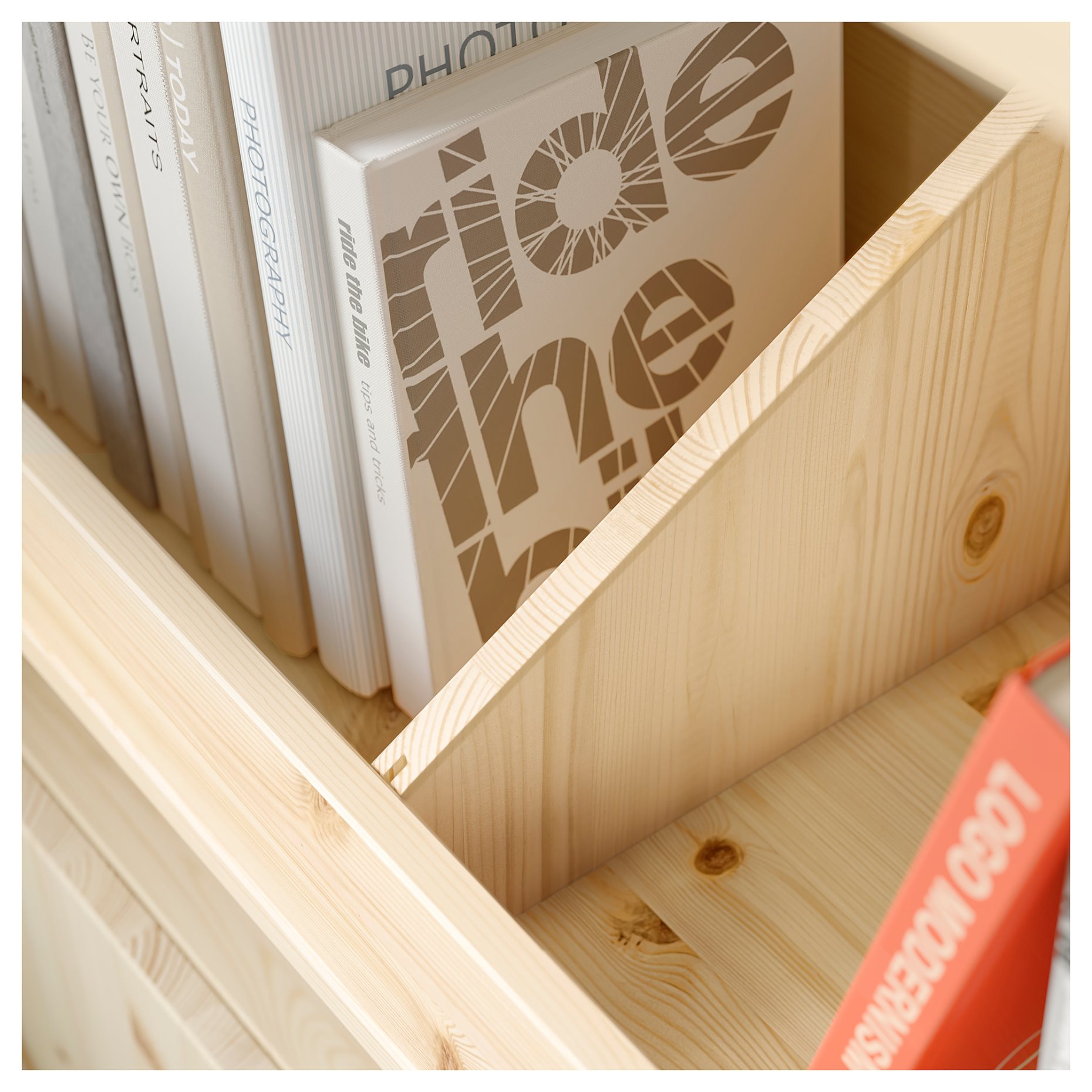 IVAR, ραφιέρα με ράφι κουτί, 89x30x179 cm, 495.905.77