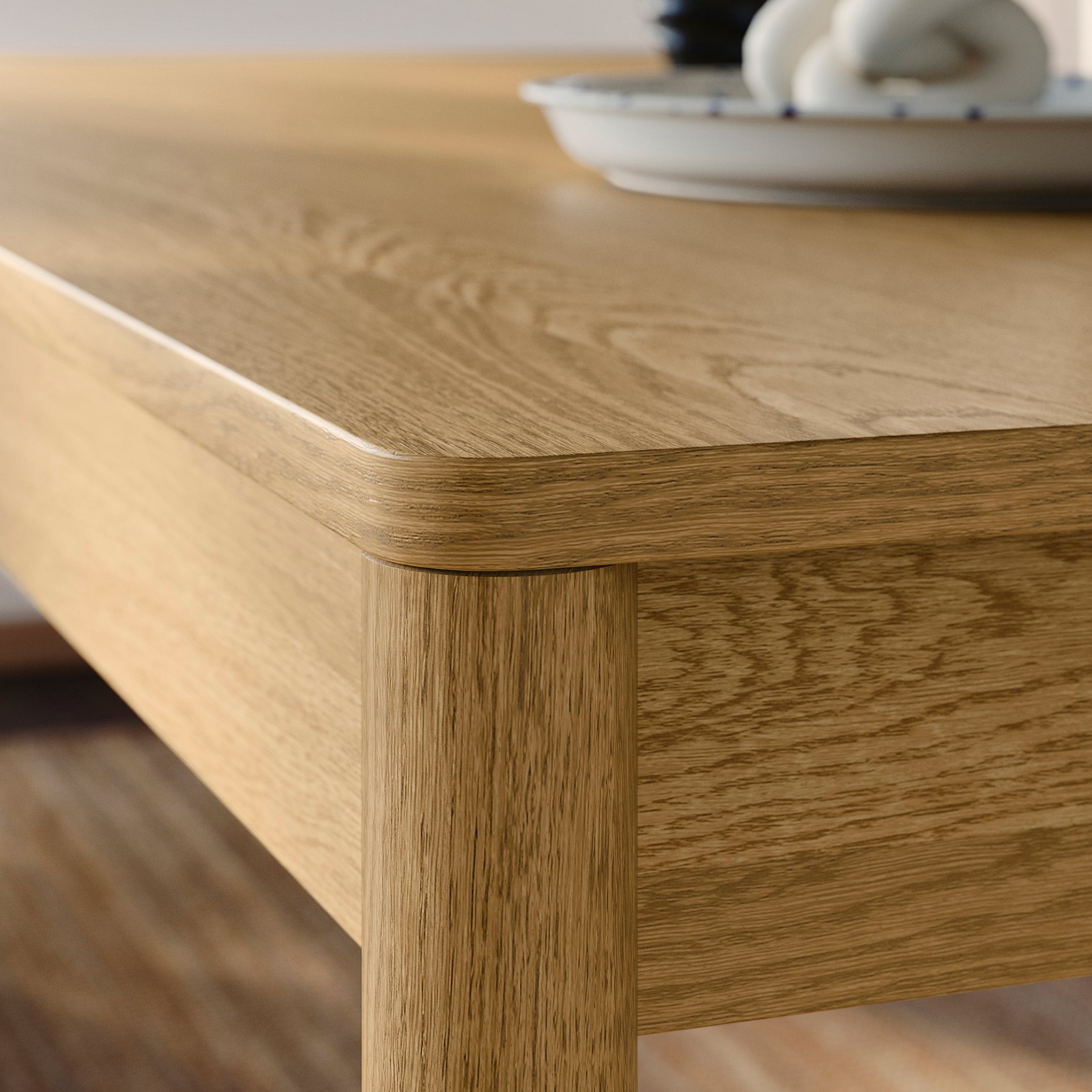 TONSTAD/KRYLBO, τραπέζι και 6 καρέκλες, 200x85 cm, 495.967.44