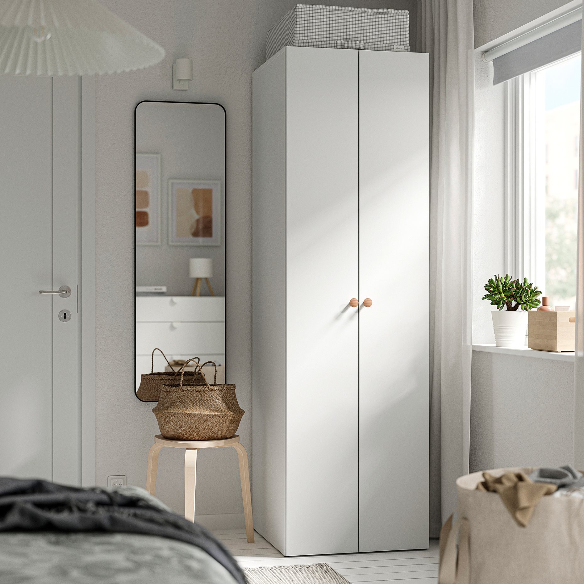 LASTARE, wardrobe combination, 60x62x200 cm, 496.029.81