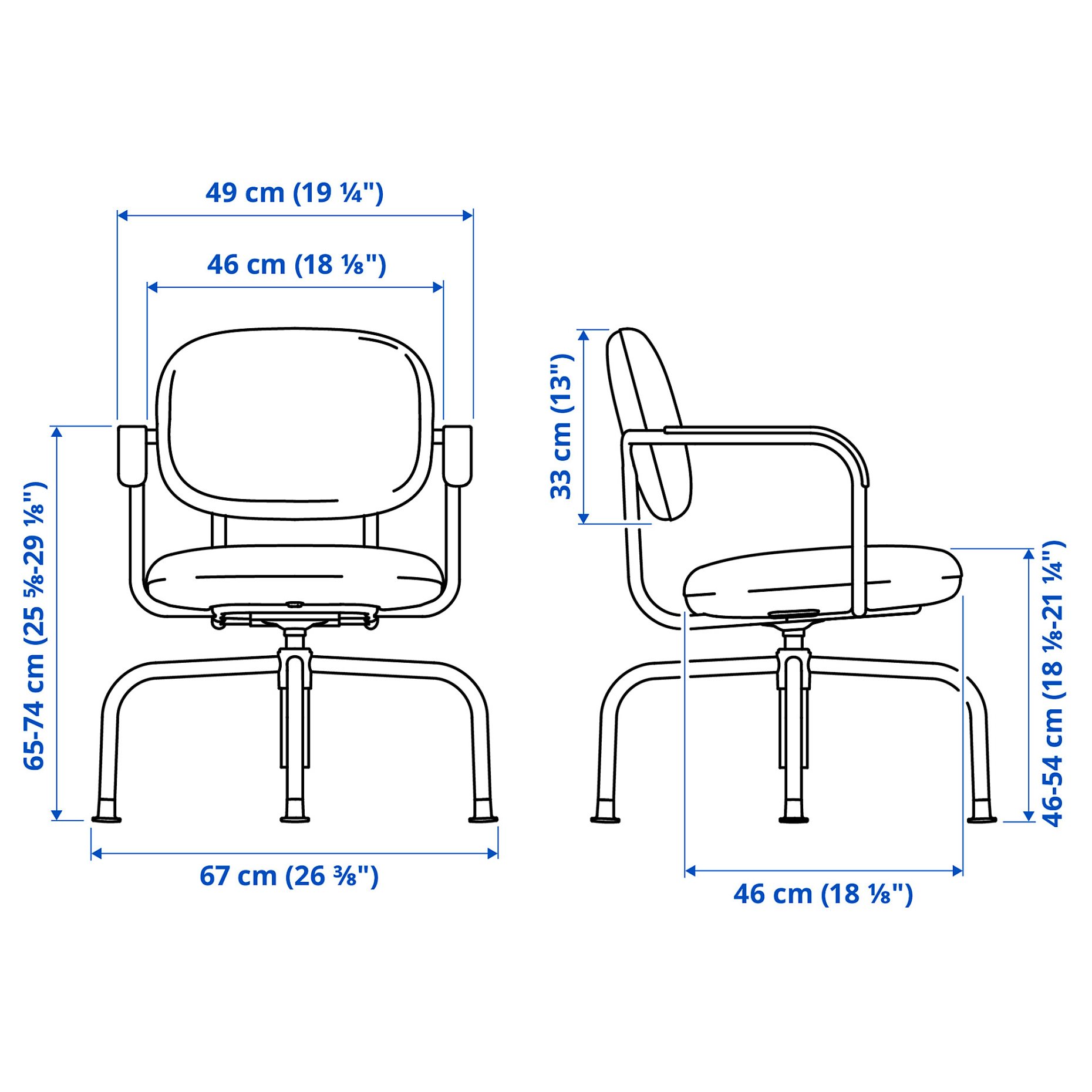 MULLSJÖ, γραφείο και καρέκλα, 496.031.41