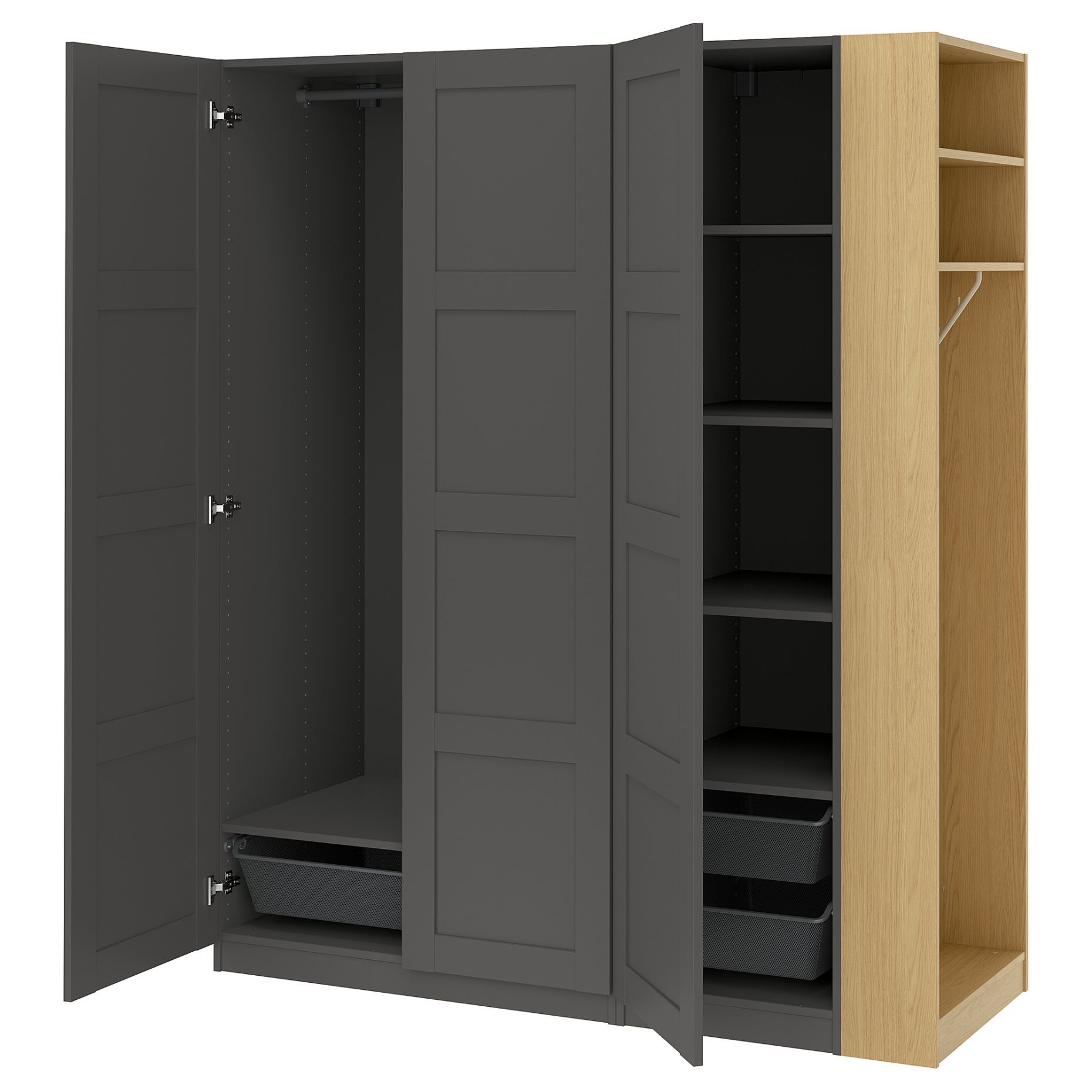 PAX/BERGSBO, wardrobe combination, 170x60x201 cm, 496.069.55
