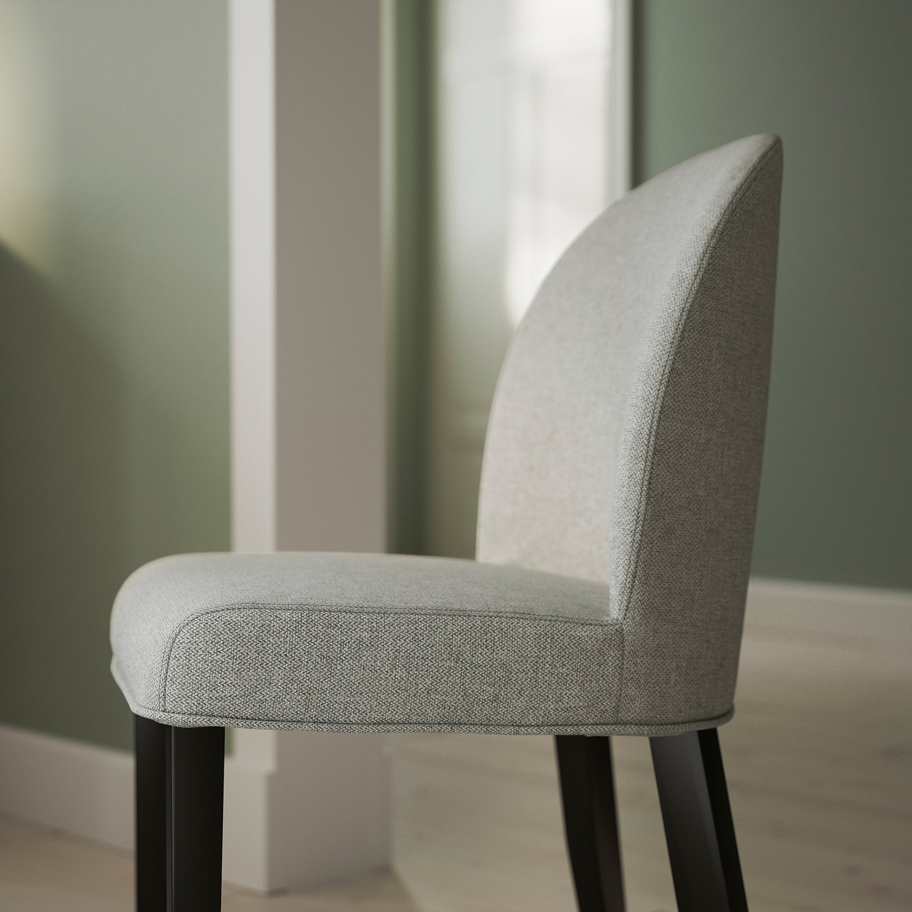 ROSENTORP, τραπέζι και 6 καρέκλες, 160/215x110 cm, 496.101.27