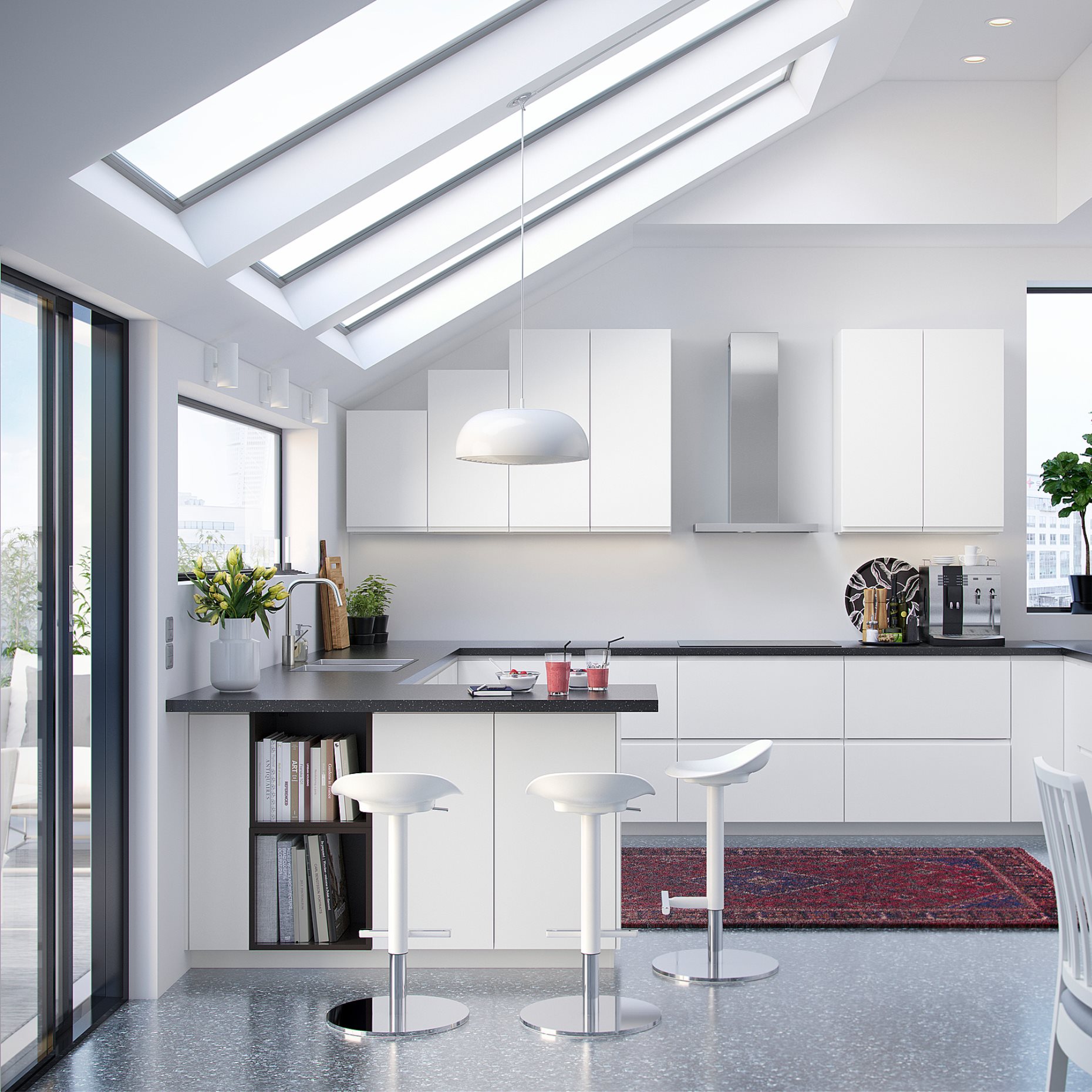 VOXTORP, 2-piece door for corner base cabinet set/right-hand matt, 25x80 cm, 502.819.98