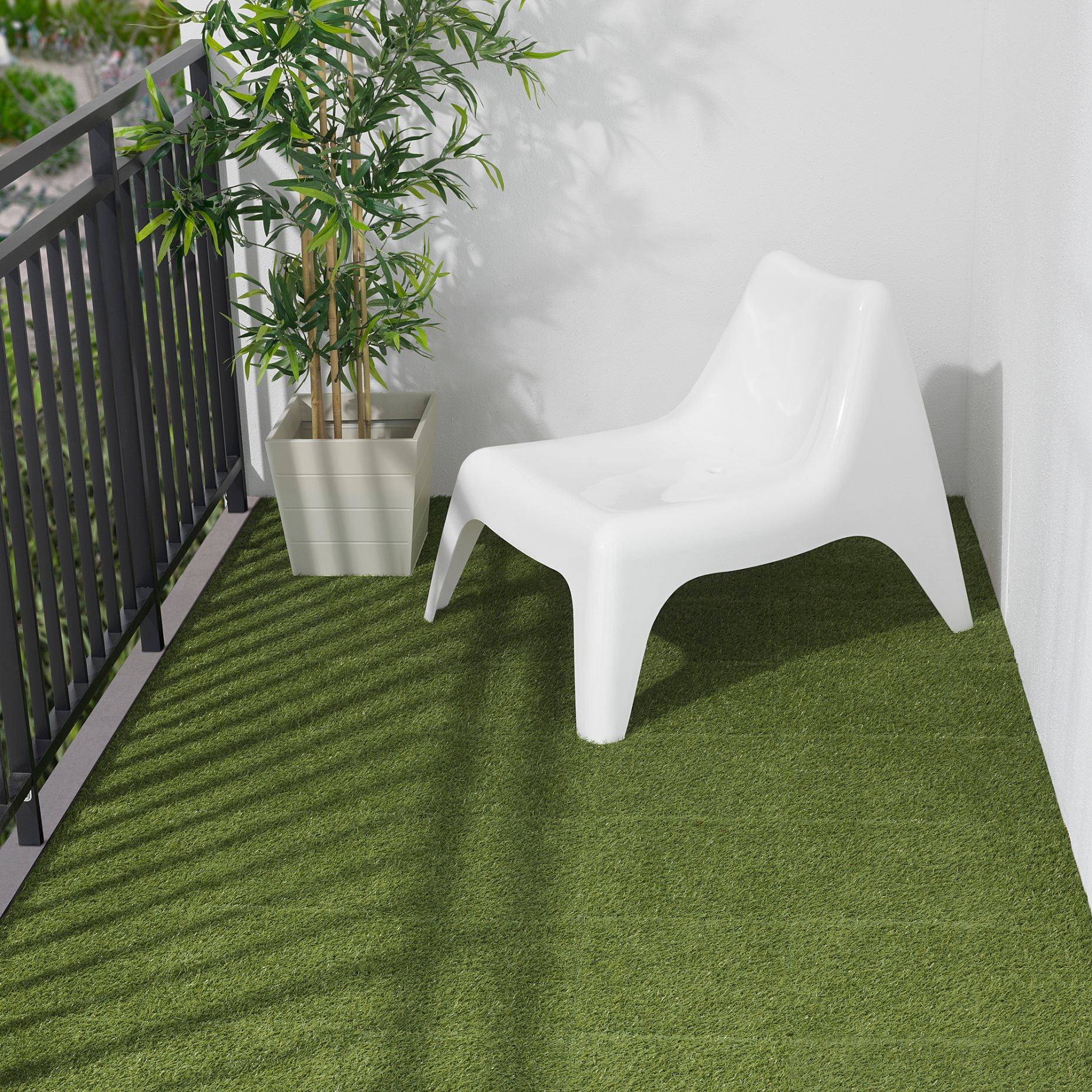 RUNNEN, floor decking, outdoor, 9 pack,artificial grass, 503.131.31