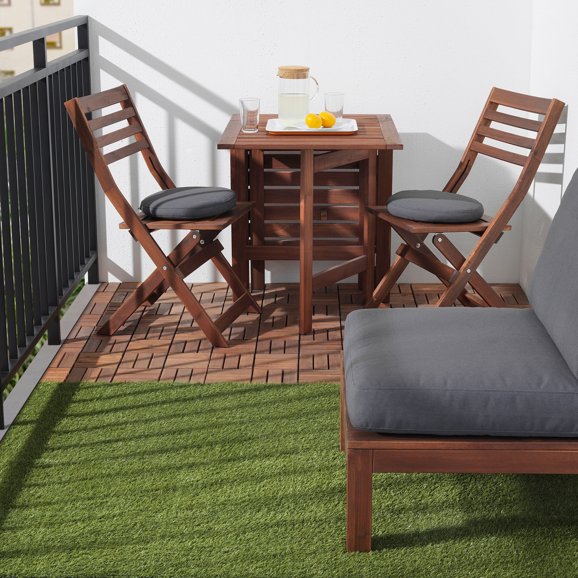 RUNNEN, floor decking, outdoor, 9 pack,artificial grass, 503.131.31