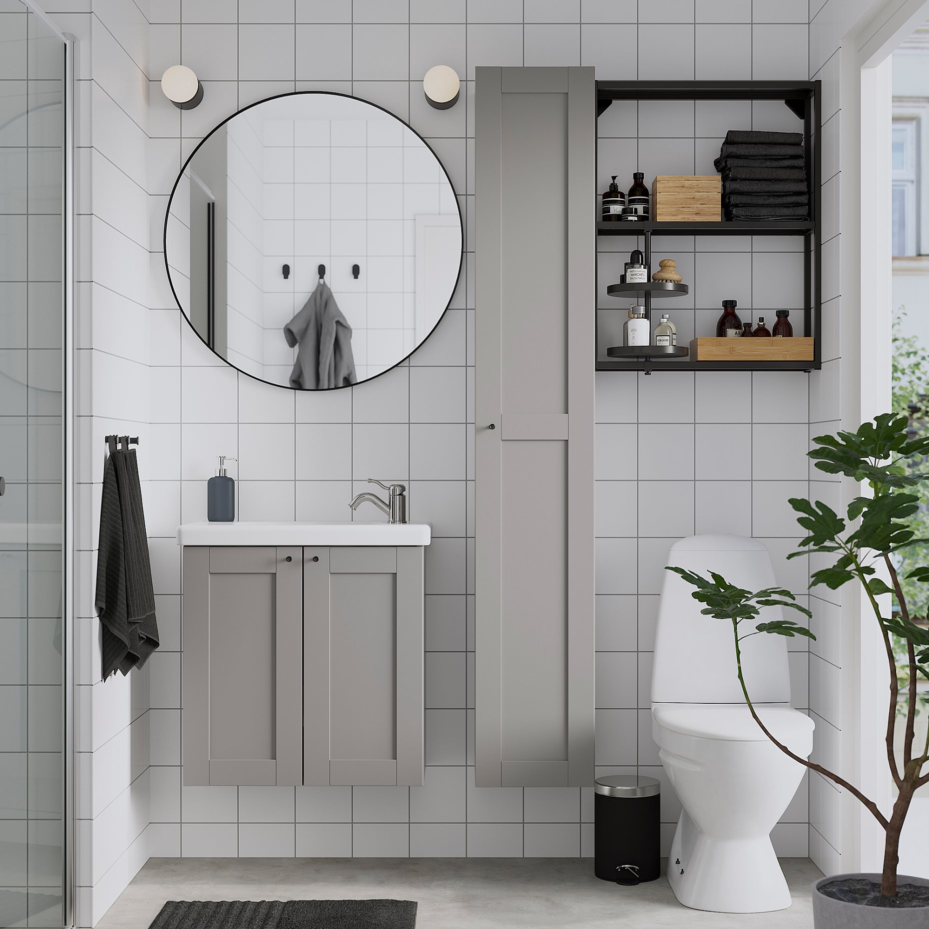 LINDBYN, mirror, 80 cm, 504.586.14