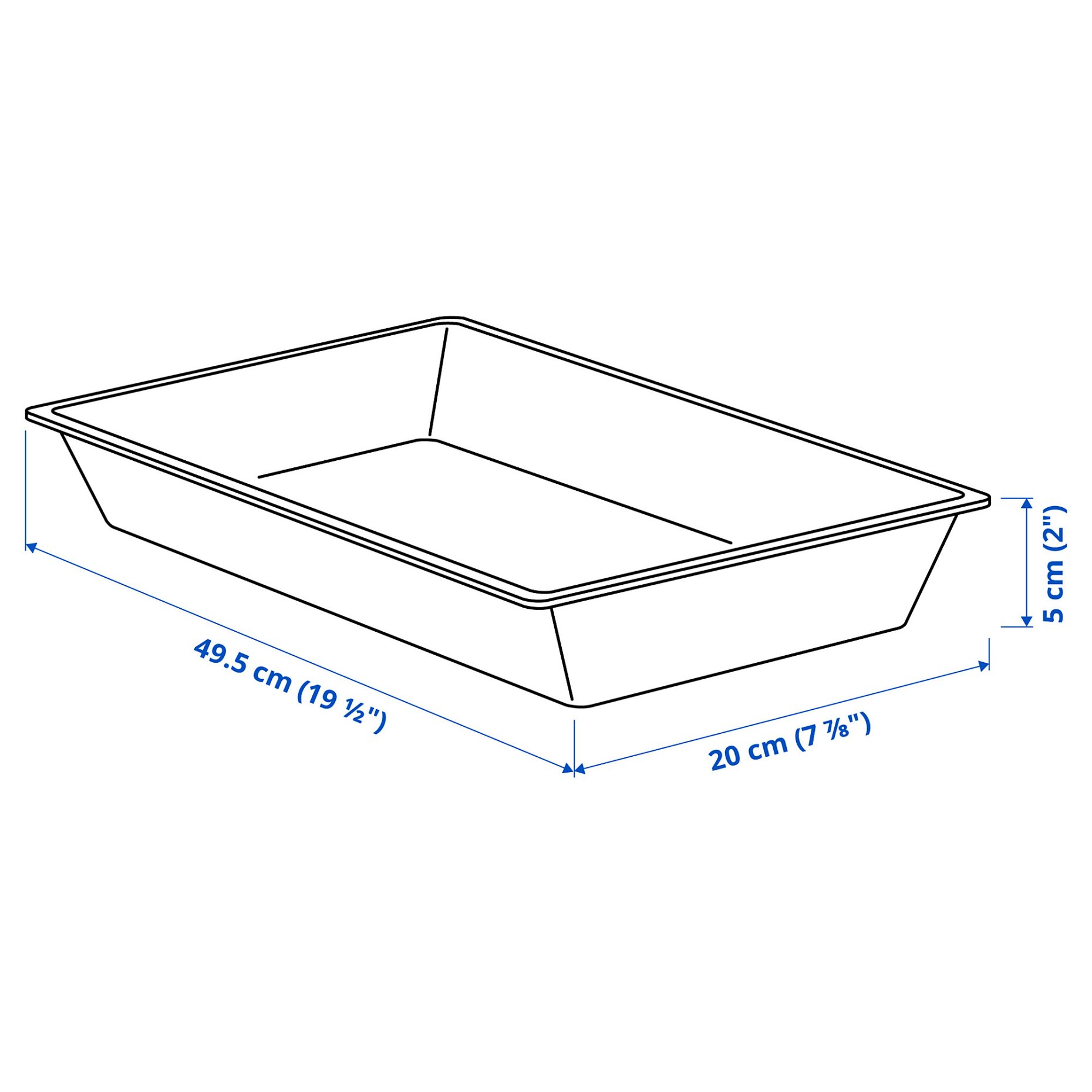 UPPDATERA, utensil tray, 20x50 cm, 504.600.18