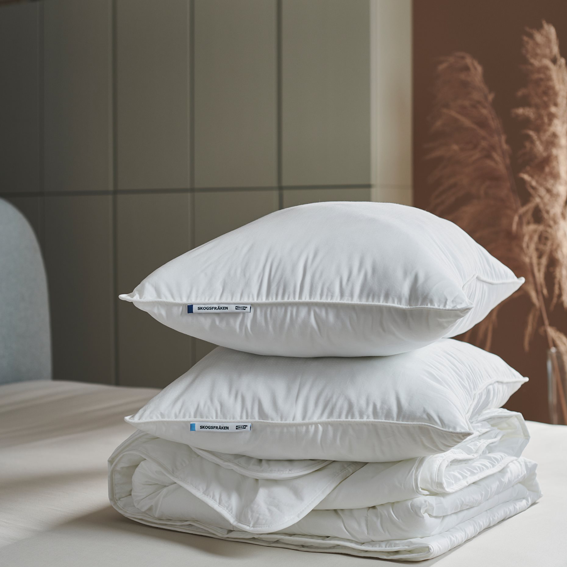 SKOGSFRÄKEN, pillow low, stomach sleeper, 504.605.46