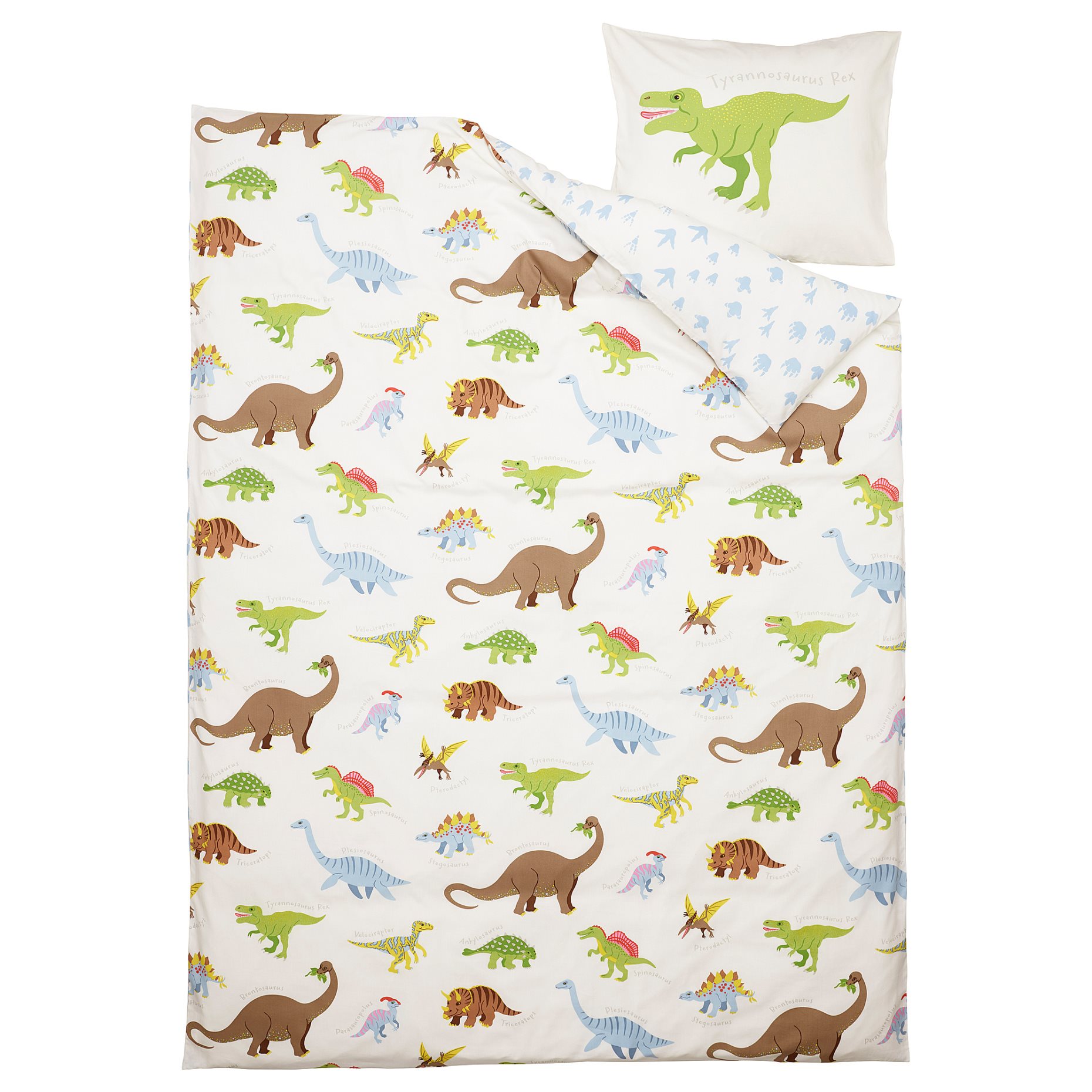 JÄTTELIK, quilt cover and pillowcase, 150x200/50x60 cm, 504.641.15