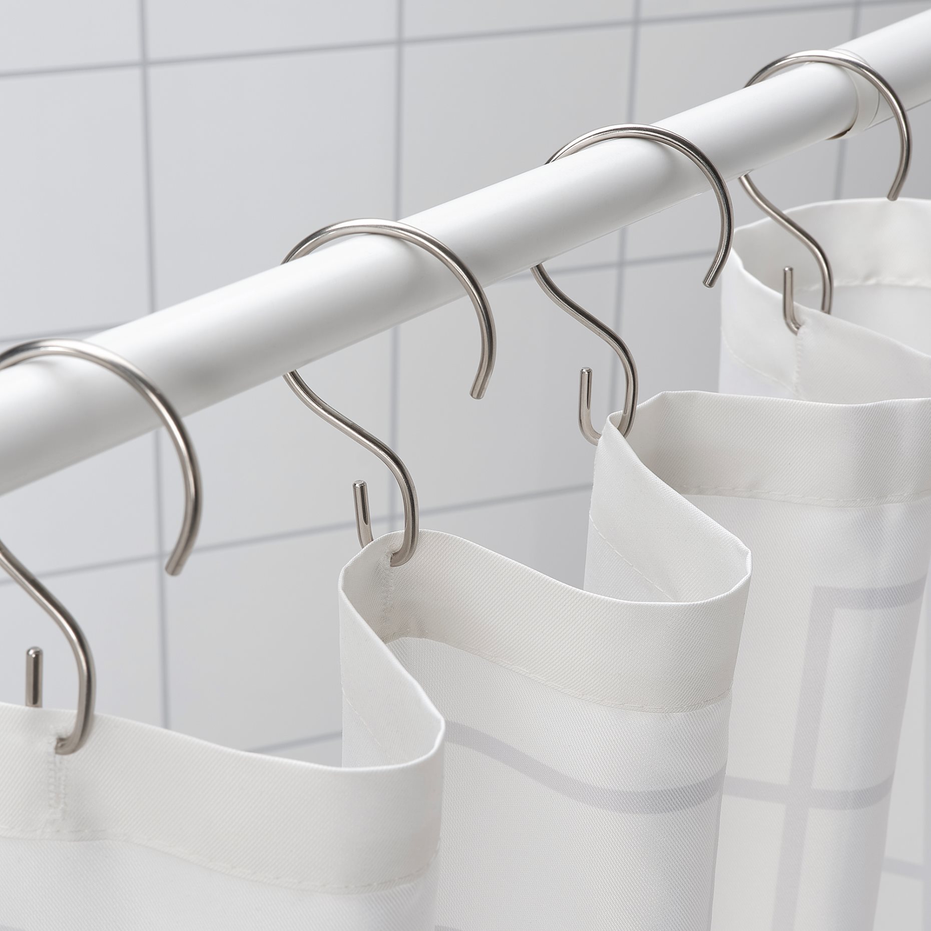 RUDSJÖN, κρίκοι κουρτίνας μπάνιου, 12 τεμ., 504.660.15