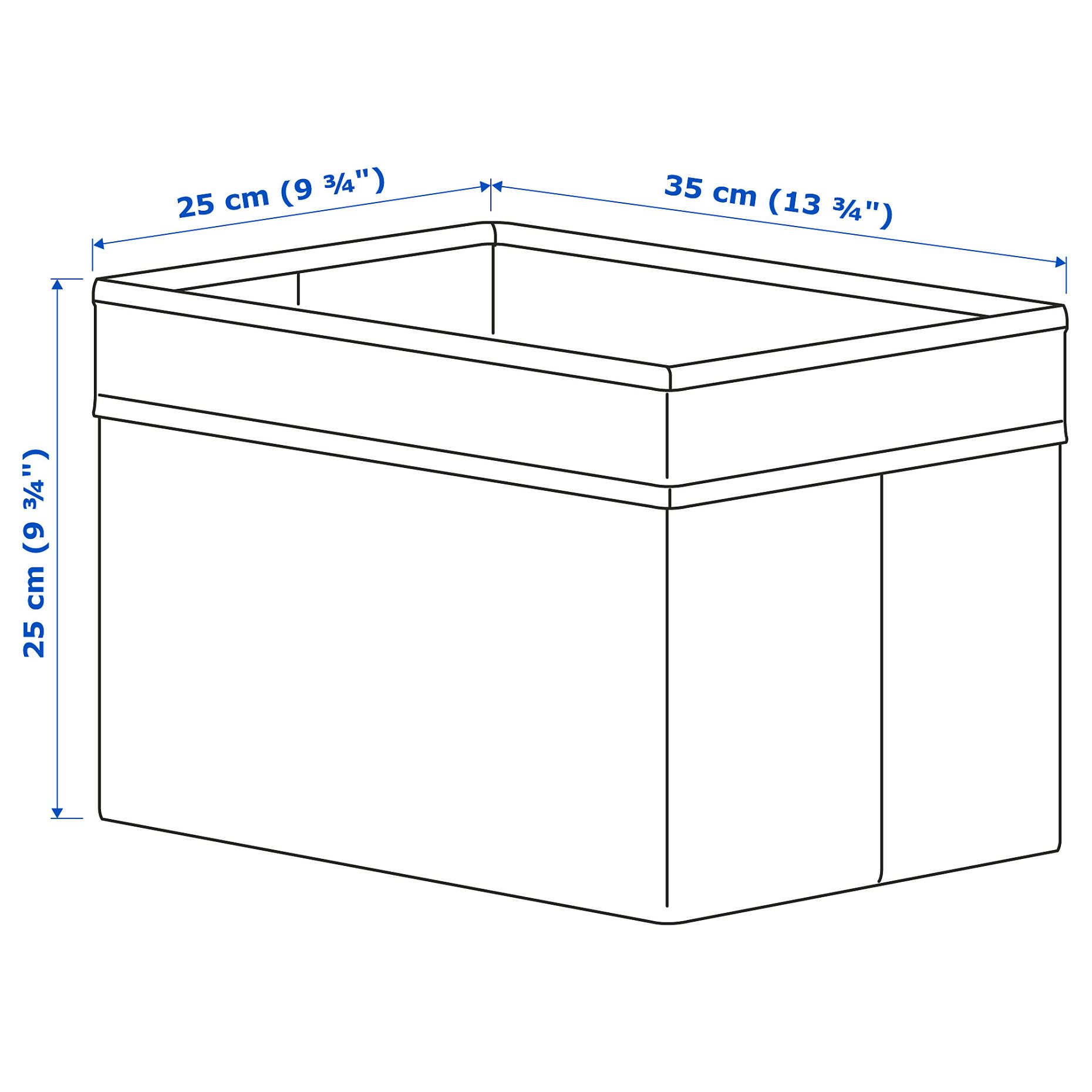 DRÖNA, κουτί, 25x35x25 cm, 504.670.67