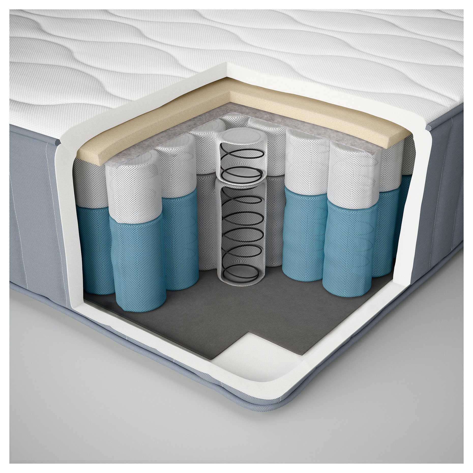 VÅGSTRANDA, pocket sprung mattress/extra firm, 90x200 cm, 504.703.95