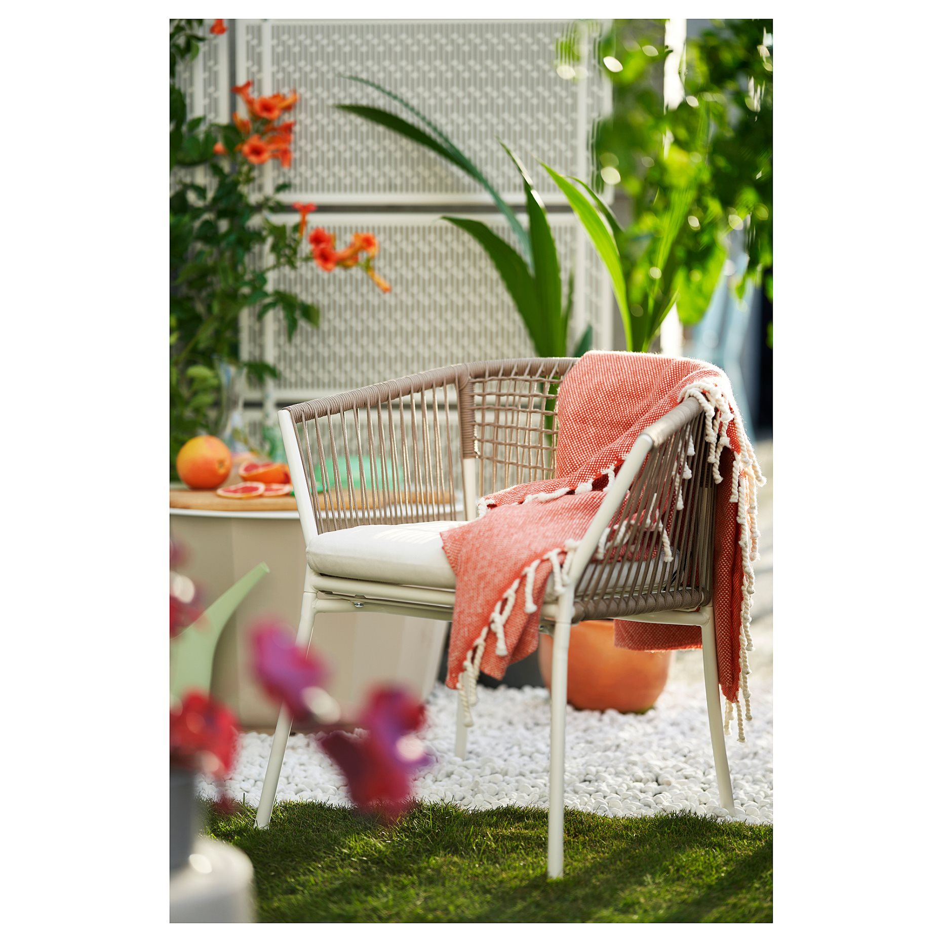 SEGERÖN, chair with armrests, outdoor, 505.108.10