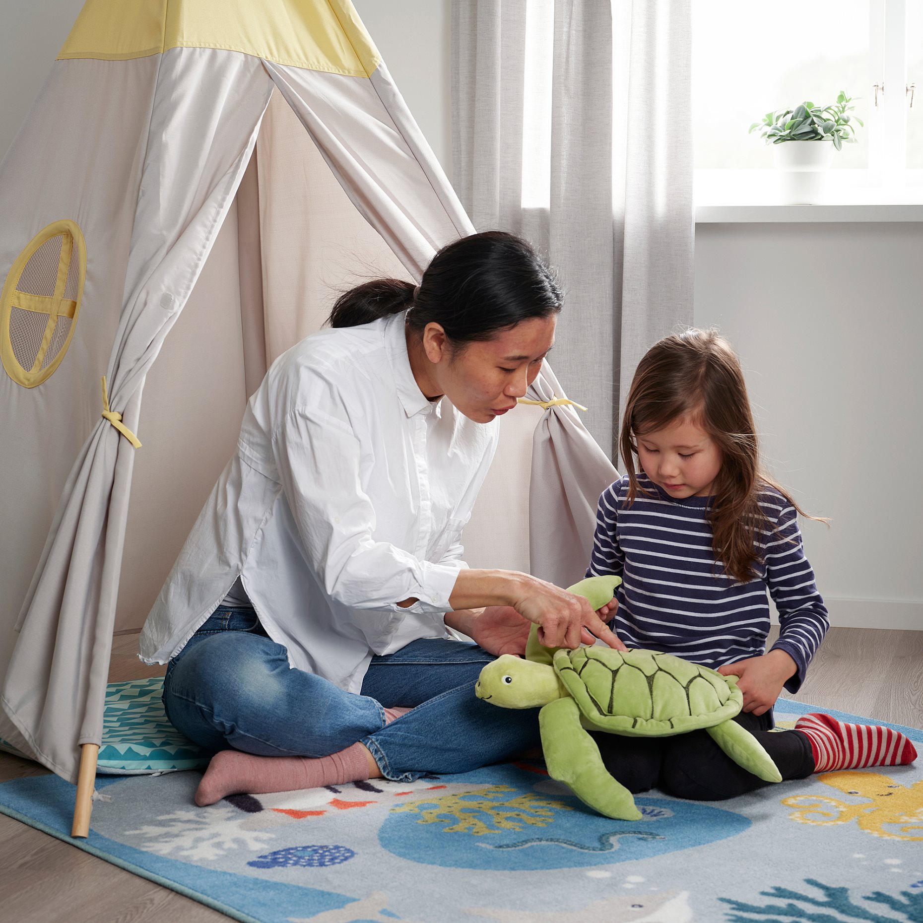 BLÅVINGAD, soft toy/turtle, 44 cm, 505.221.01