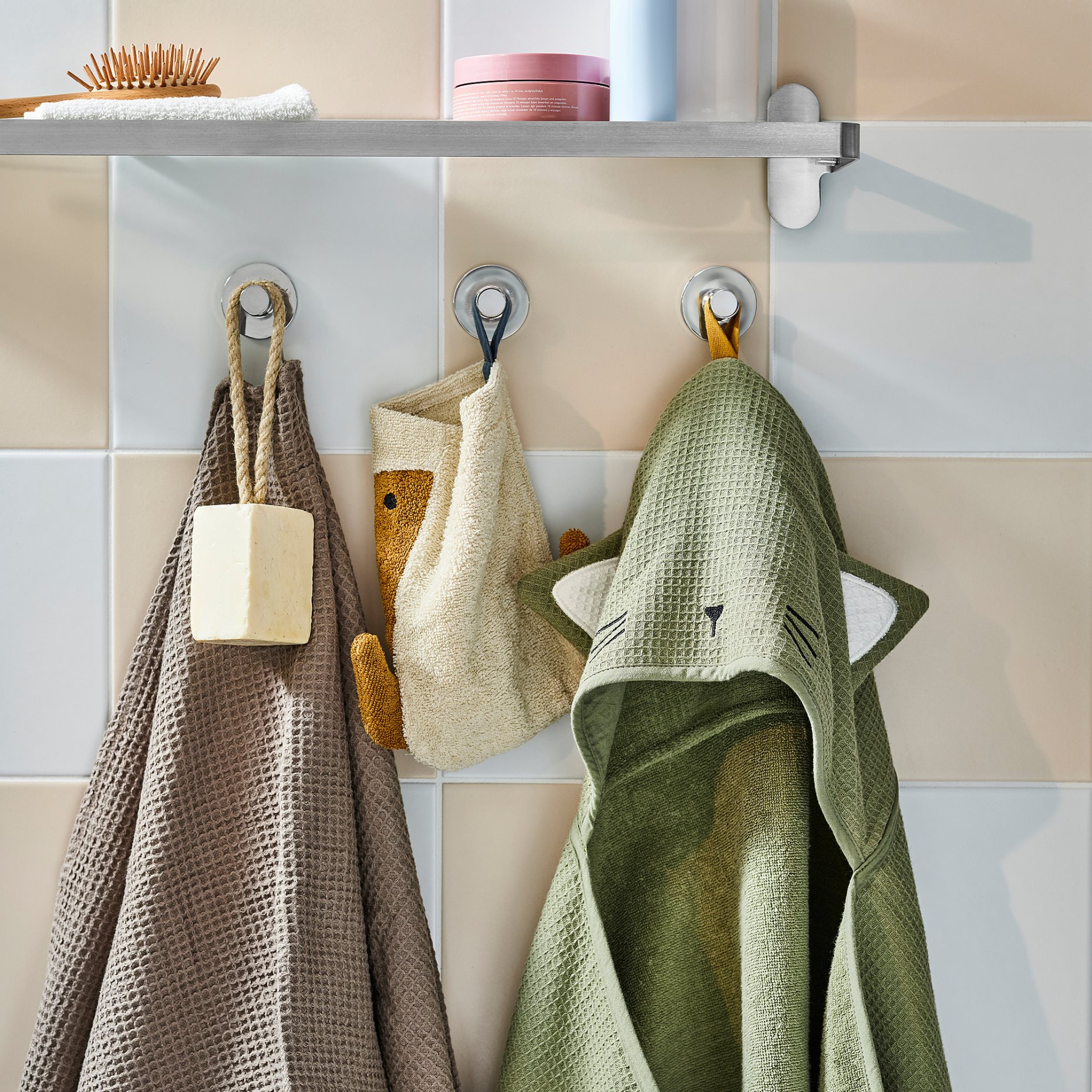 GULDVÄVARE, πετσέτα μωρού με κουκούλα, 60x125 cm, 505.302.95