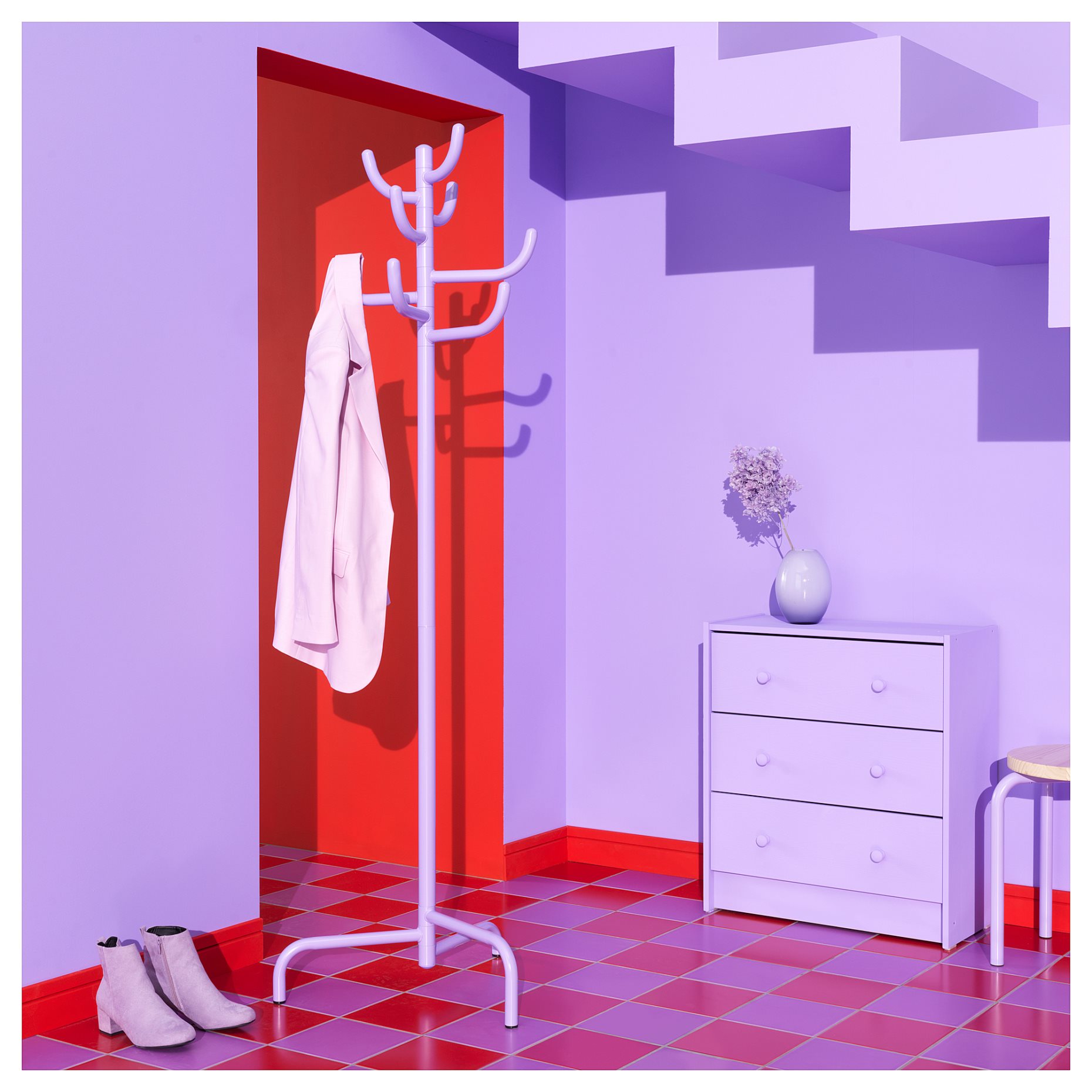 BONDSKÄRET, hat and coat stand, 175 cm, 505.590.24