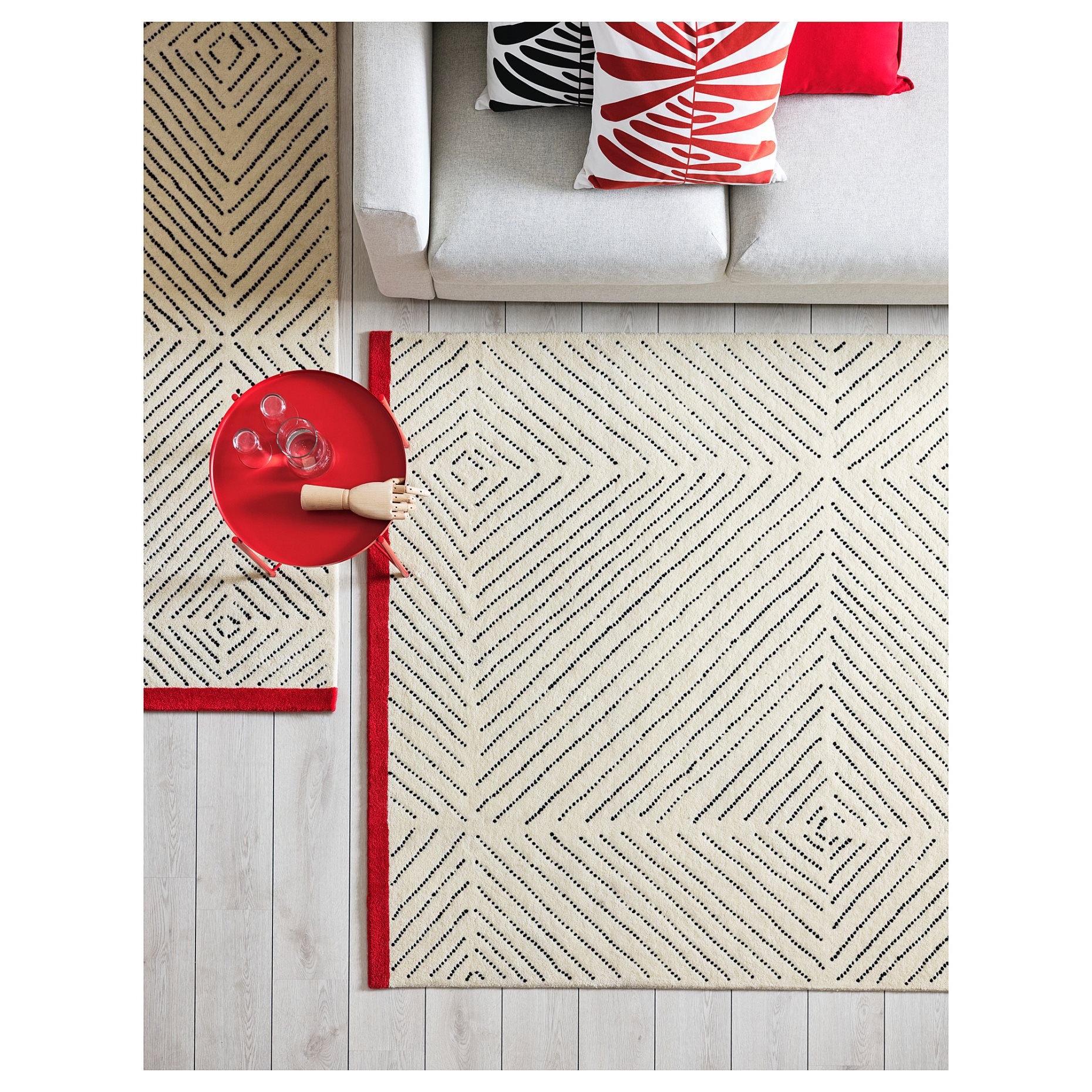 UNDERVISNING, χαλί χαμηλό πέλος/χειροποίητο, 170x240 cm, 505.600.65