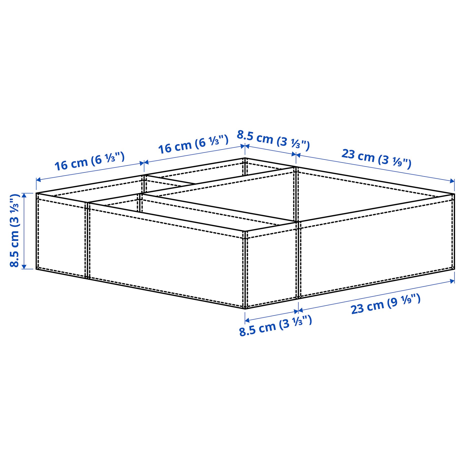 BOLLOSUND, drawer organisers, set of 4, 505.621.06