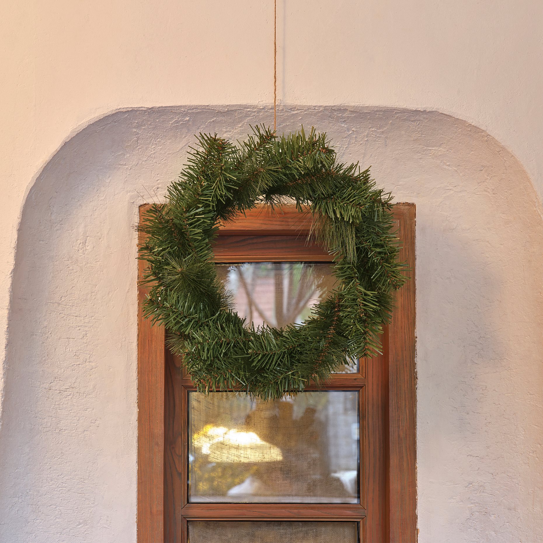 VINTERFINT, artificial wreath/in/outdoor/pine spruce, 45 cm, 505.621.30