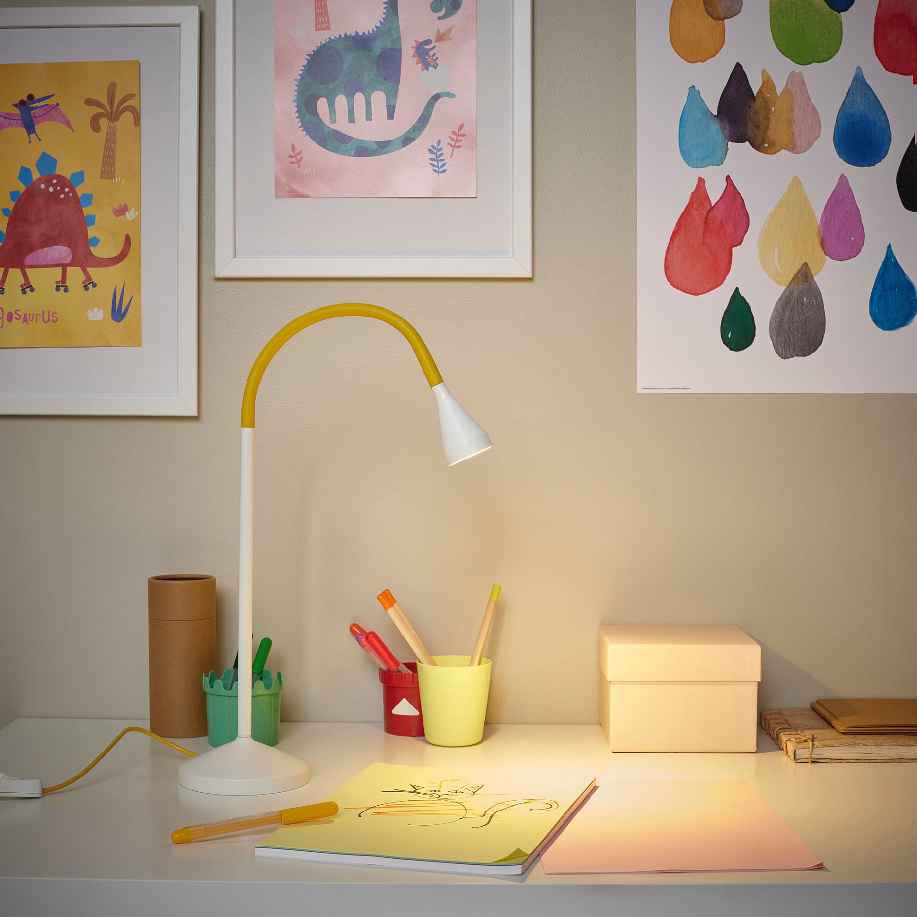NÄVLINGE, desk lamp with built-in LED light source, 505.747.17