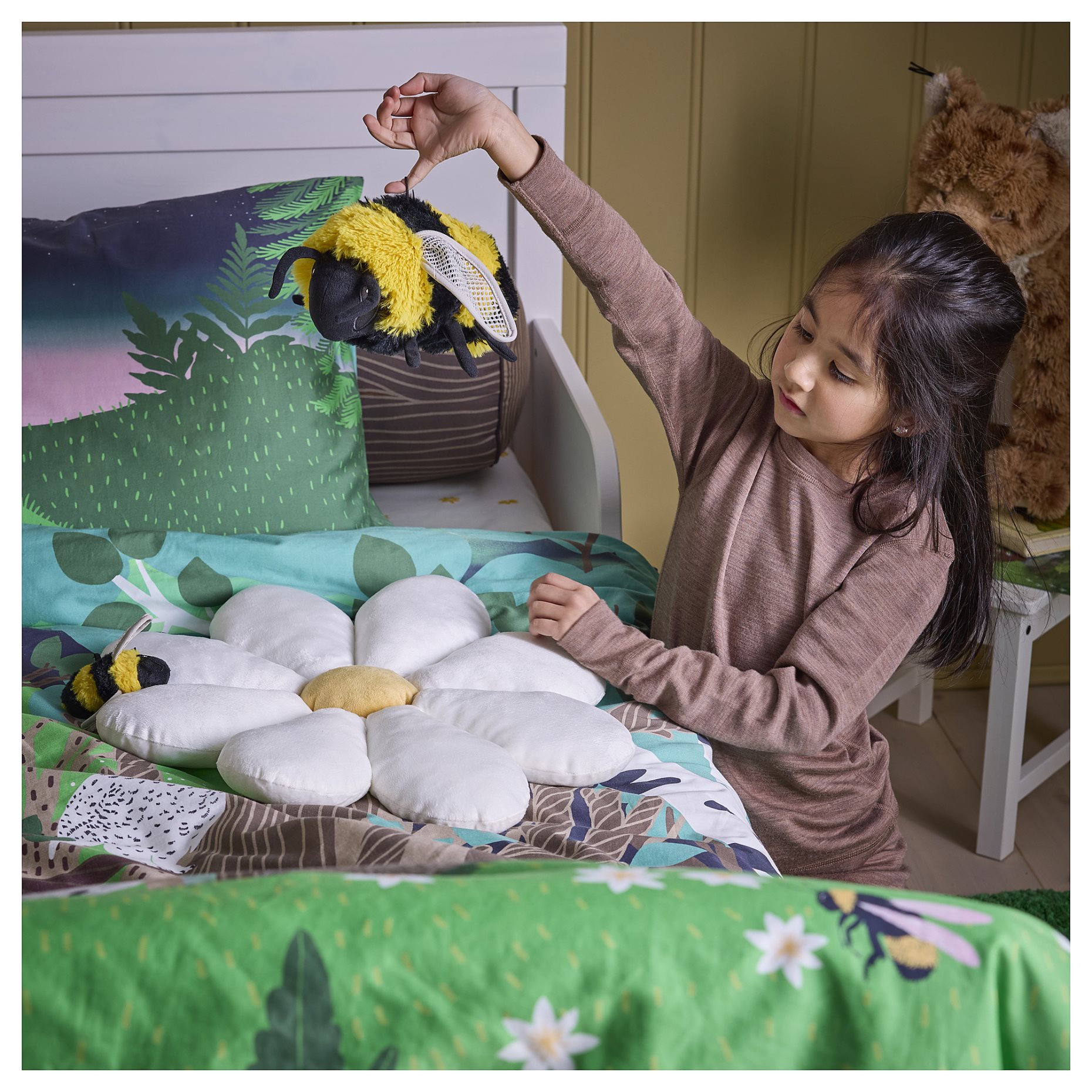 SKOGSDUVA, λούτρινο παιχνίδι/μελισσούλα, 8 cm, 505.769.24