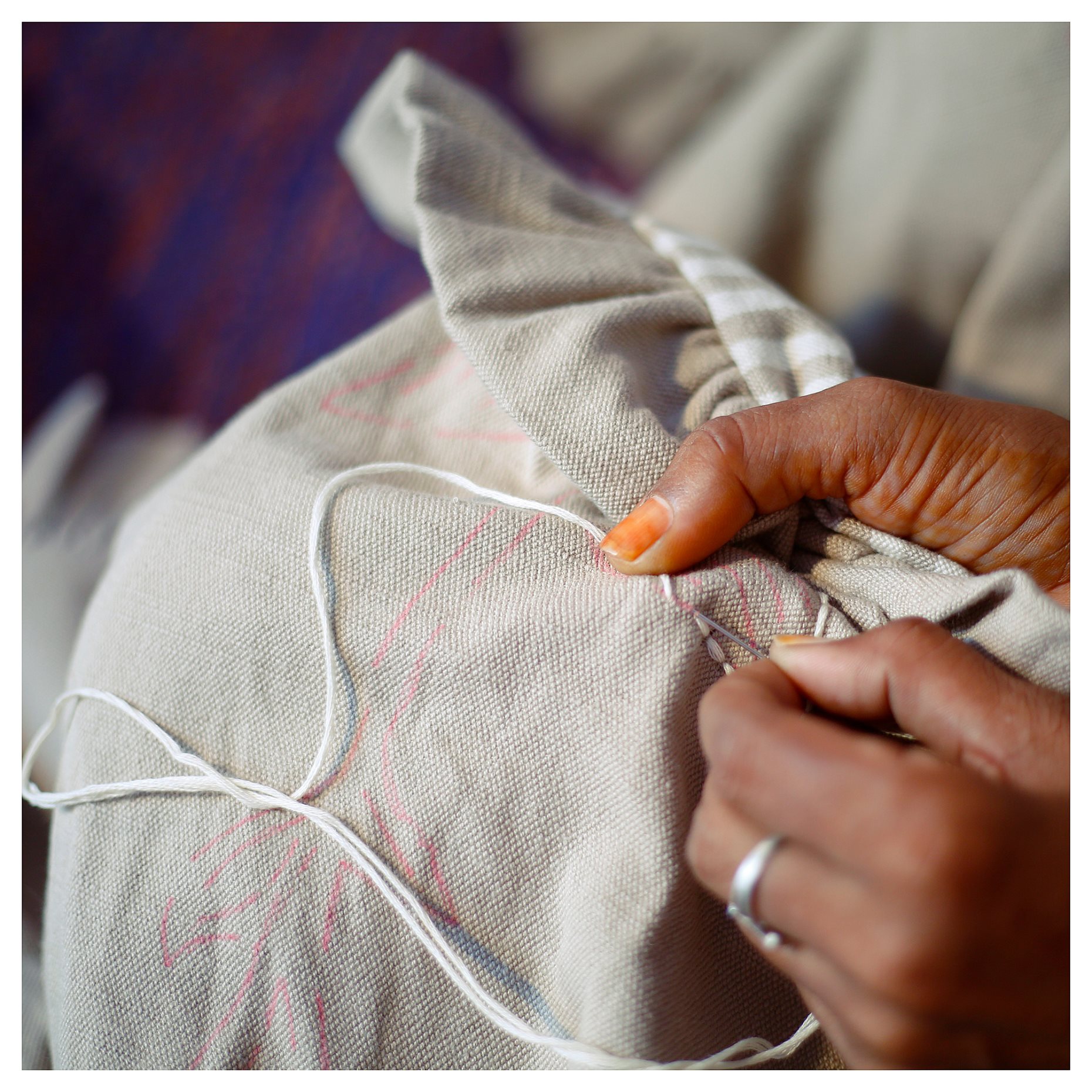 AKERNEJLIKA, κάλυμμα μαξιλαριού/κέντημα, 50x50 cm, 505.772.02