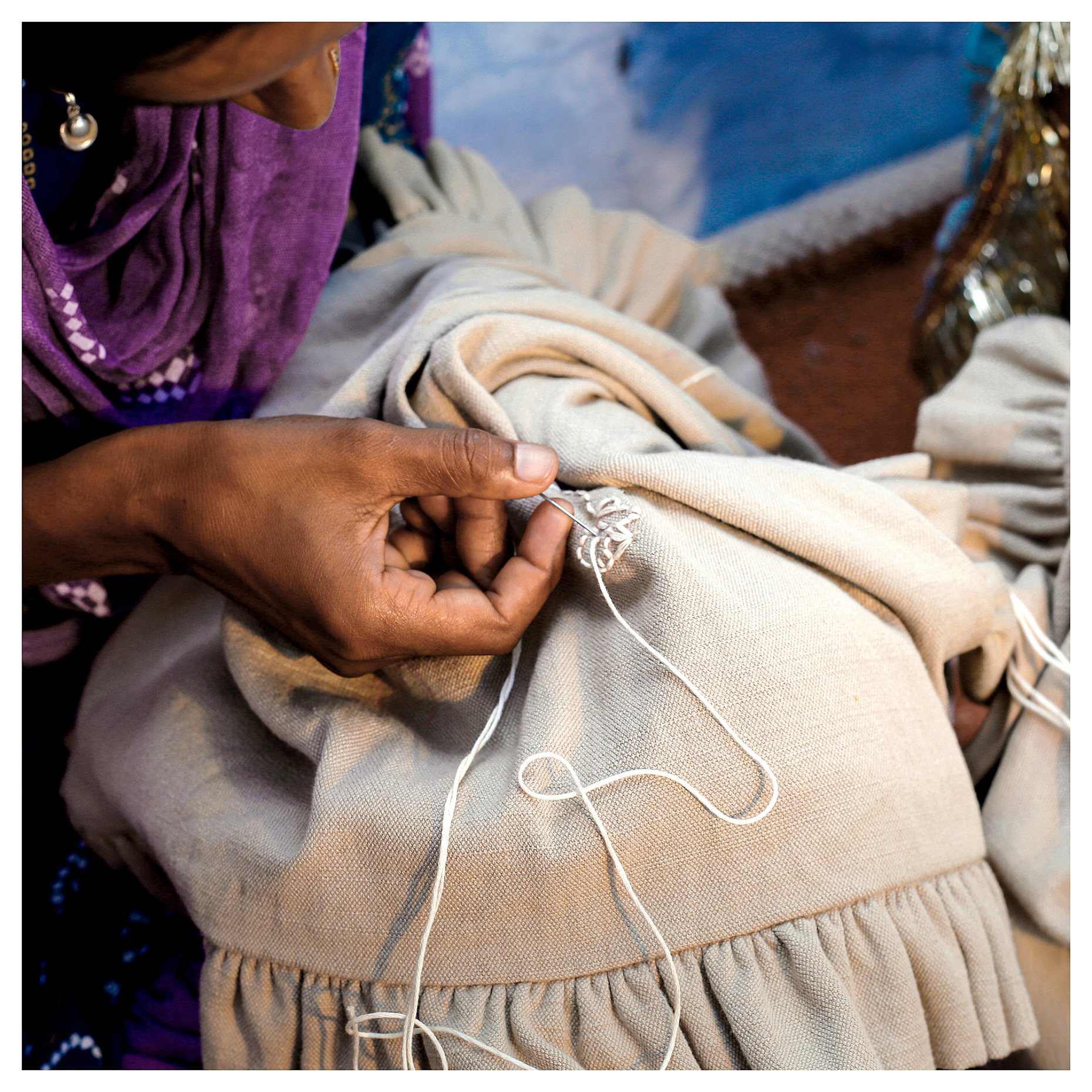 AKERNEJLIKA, κάλυμμα μαξιλαριού/κέντημα, 50x50 cm, 505.772.02