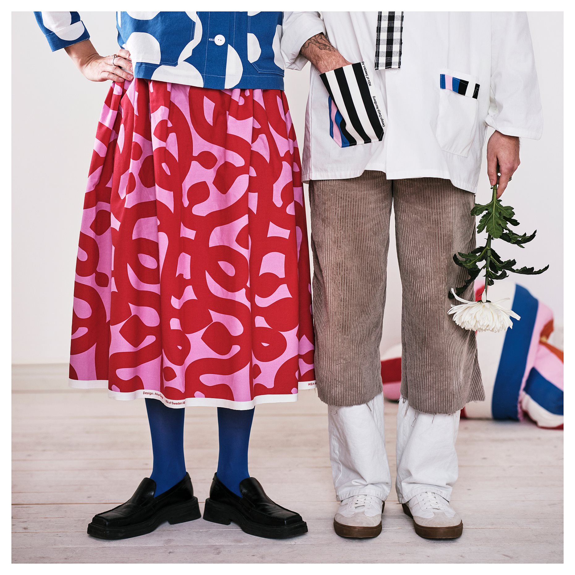 FLUGBLOMSTER, pre-cut fabric, 150x300 cm, 505.798.28