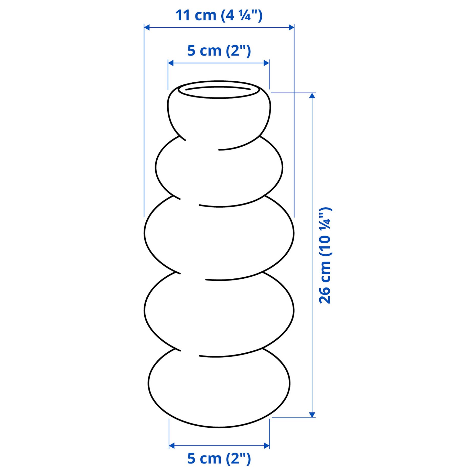 KÄLLARHALS, βάζο, 26 cm, 505.837.12
