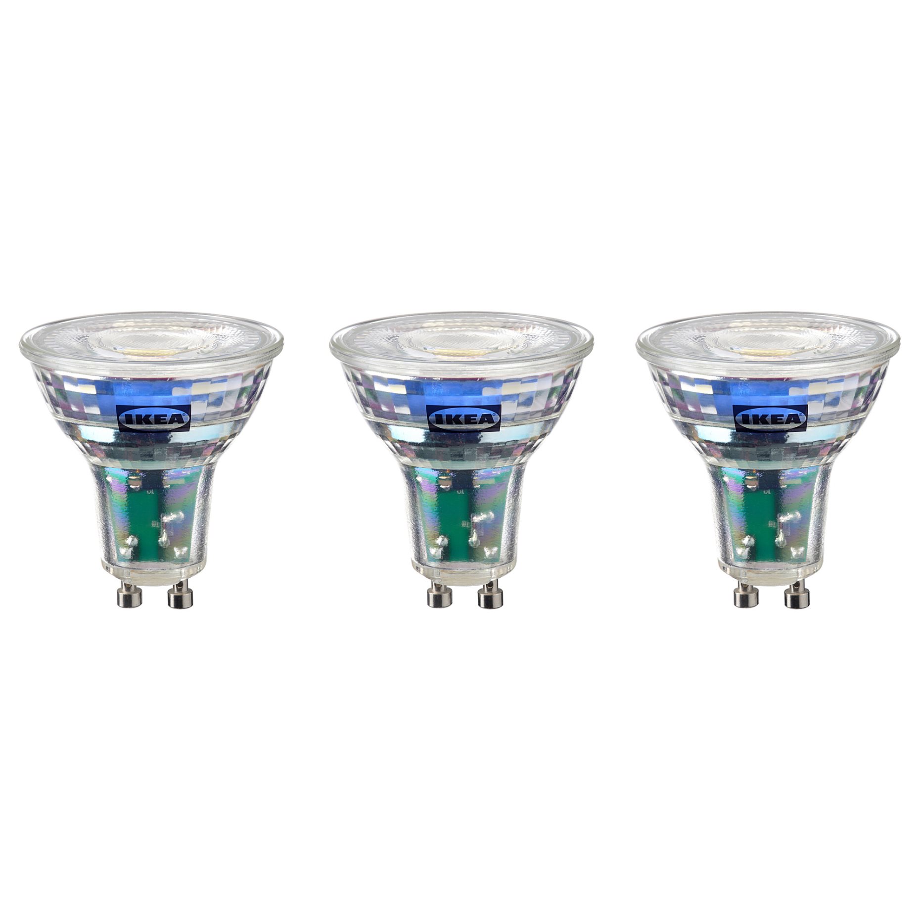 SOLHETTA, LED bulb GU10 345 lumen/3 pack, 4000 K, 505.915.28