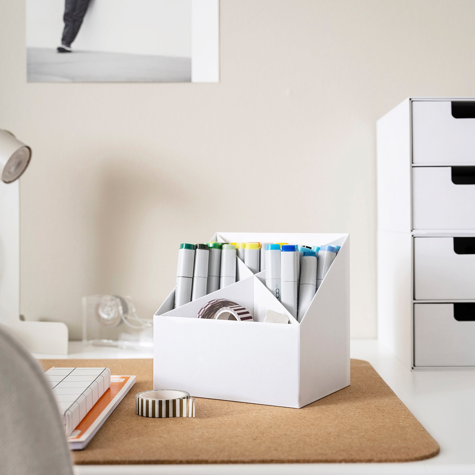 FJÄDERHARV, desk organiser, 16x16 cm, 505.968.99