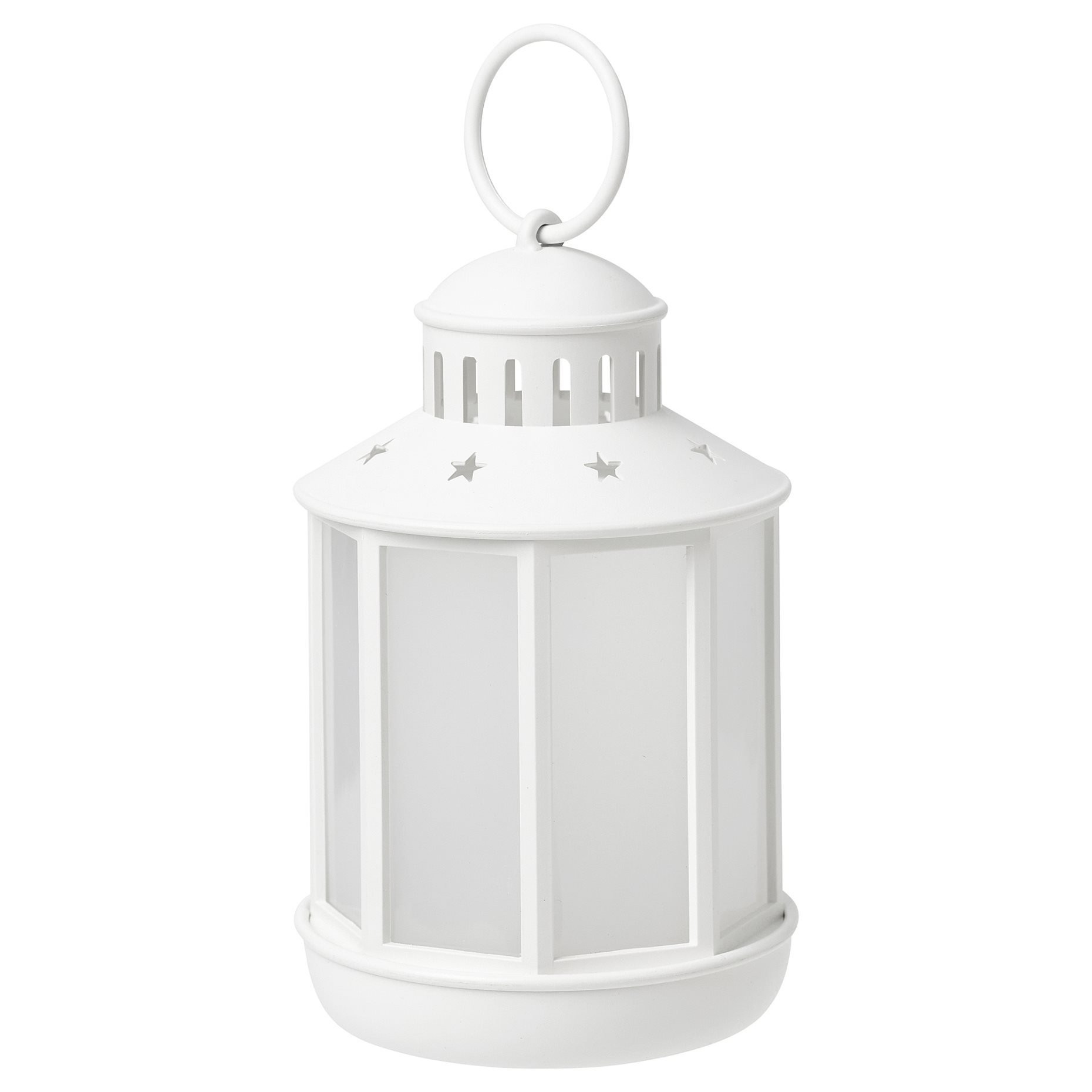 STRÅLA, lantern with bult in LED light source/battery-operated, 13 cm, 505.992.18