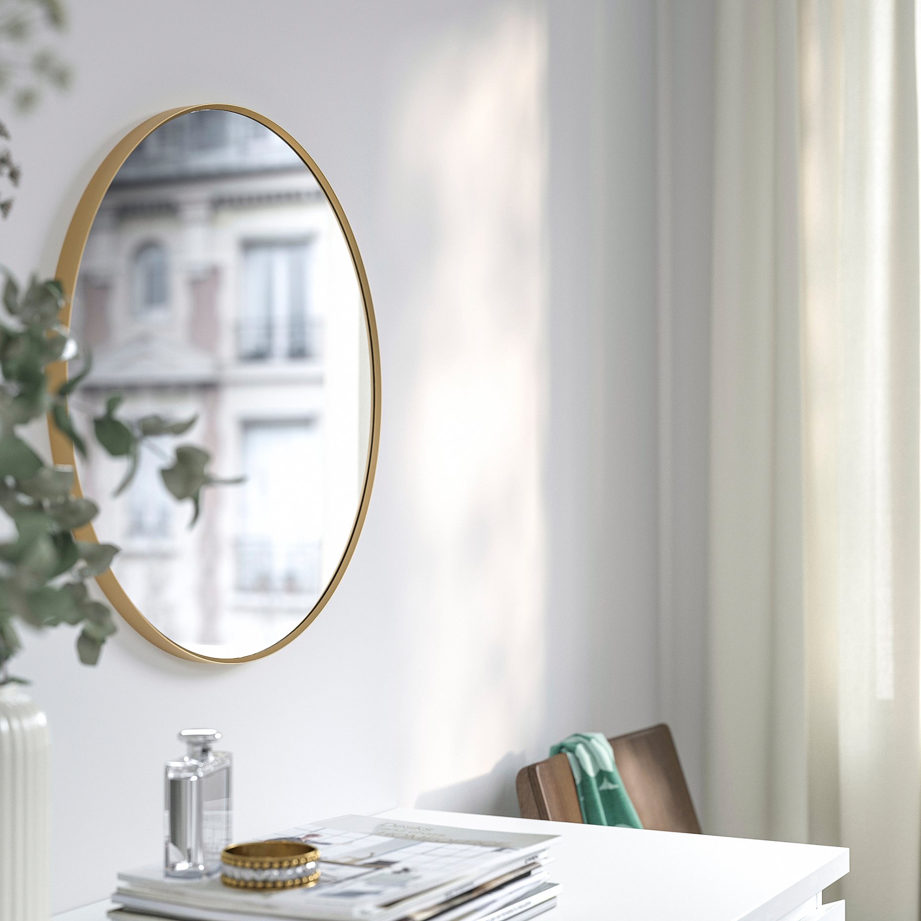 LINDBYN, mirror, 50 cm, 506.002.93