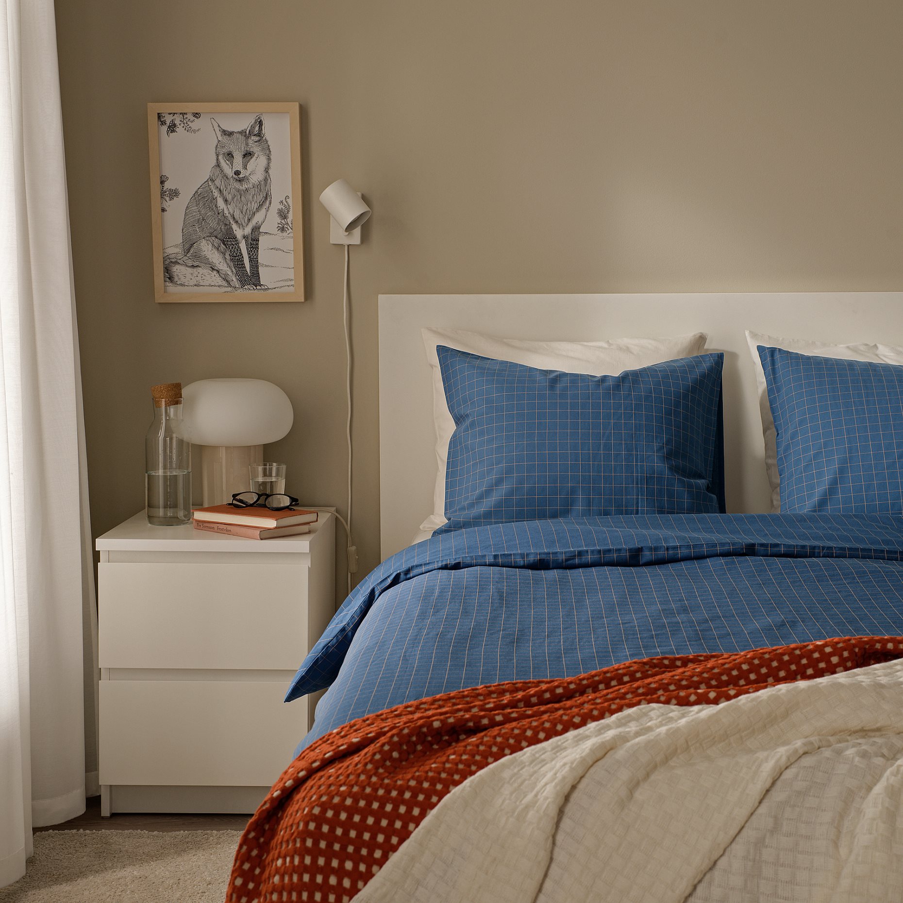 DOFTAKLEJA, παπλωματοθήκη και μαξιλαροθήκη, 150x200/50x60 cm, 506.005.99