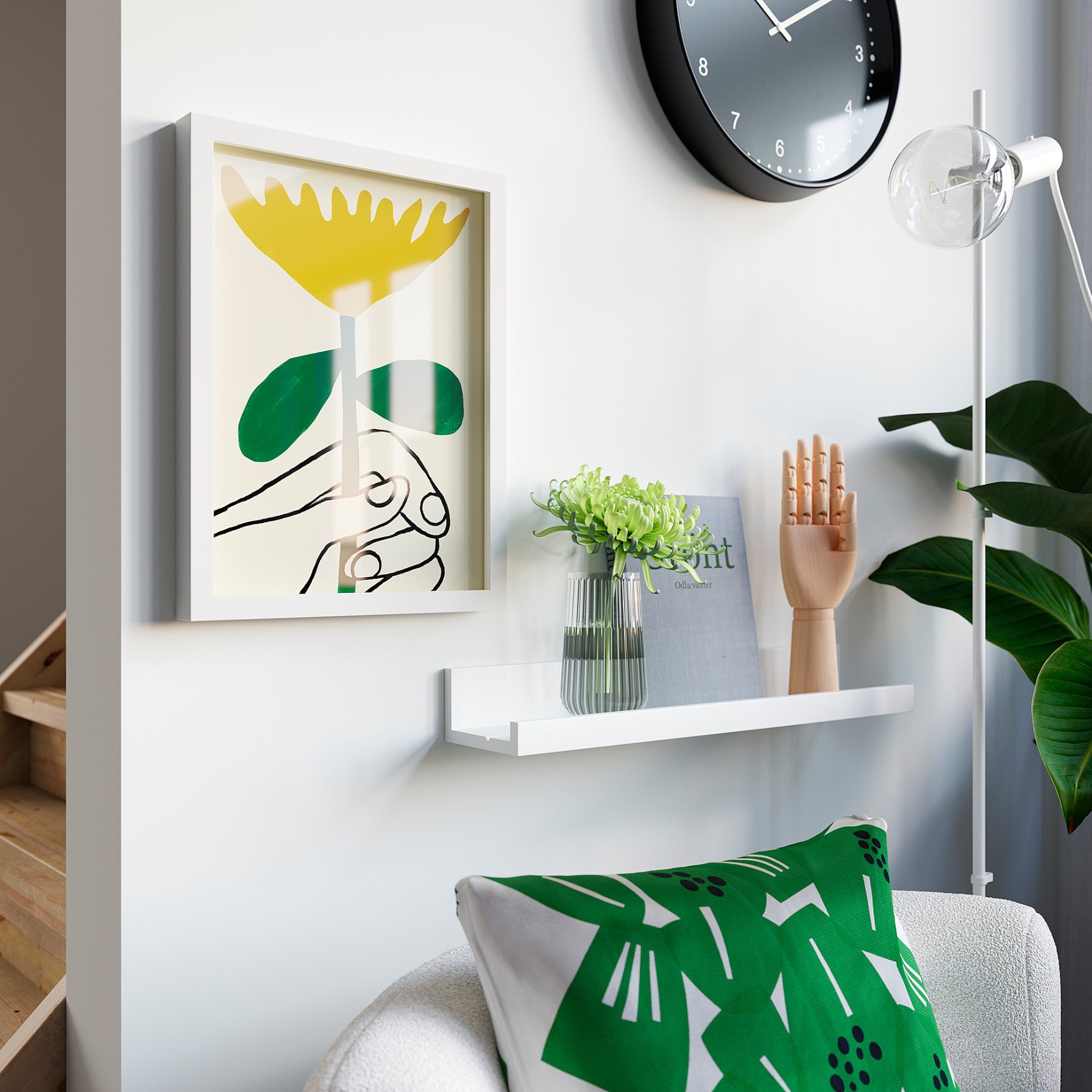 RODALM, frame with poster/a flower for you, 30x40 cm, 506.021.45