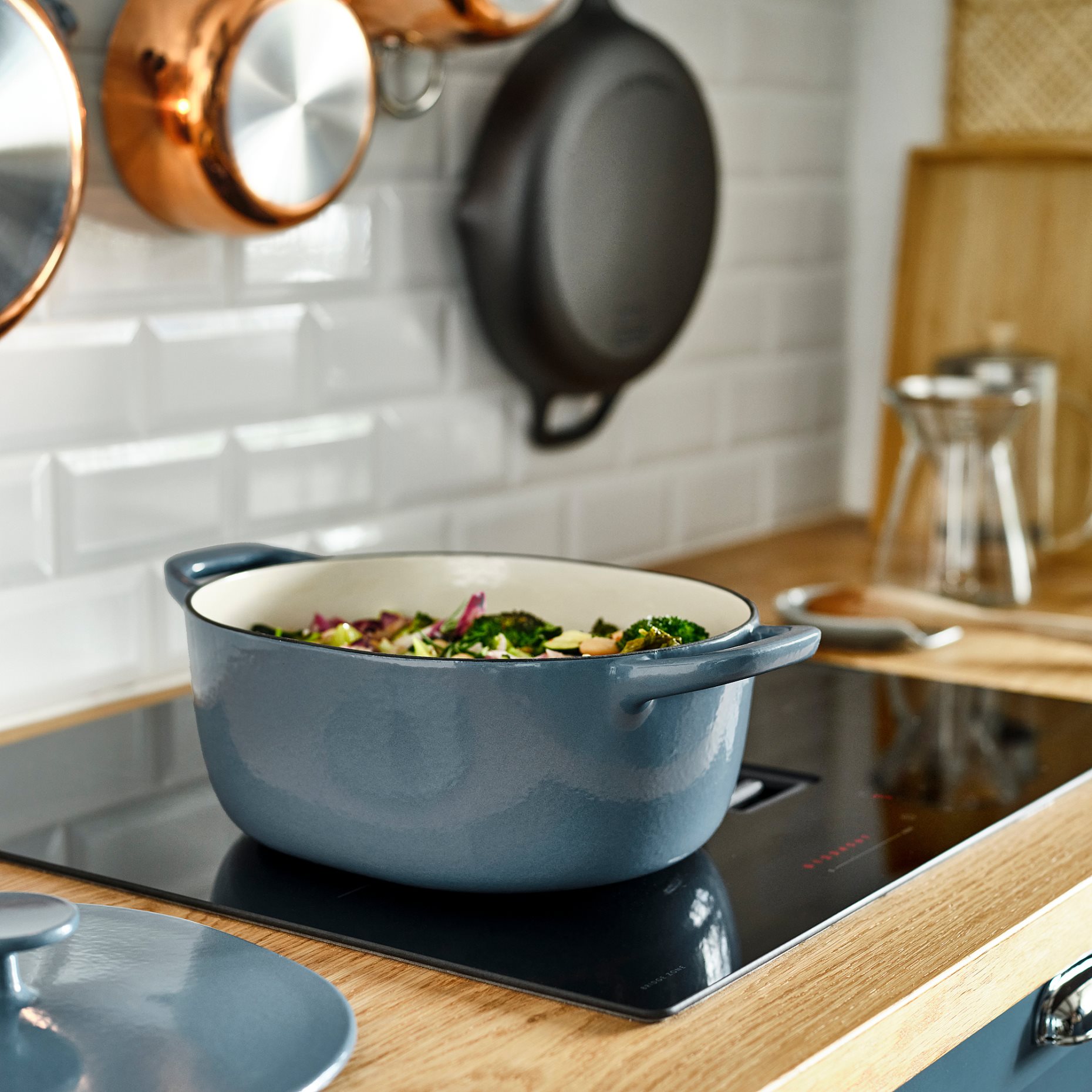 VARDAGEN, κατσαρόλα με καπάκι/μαντέμι εμαγιέ, 5 l, 506.057.09