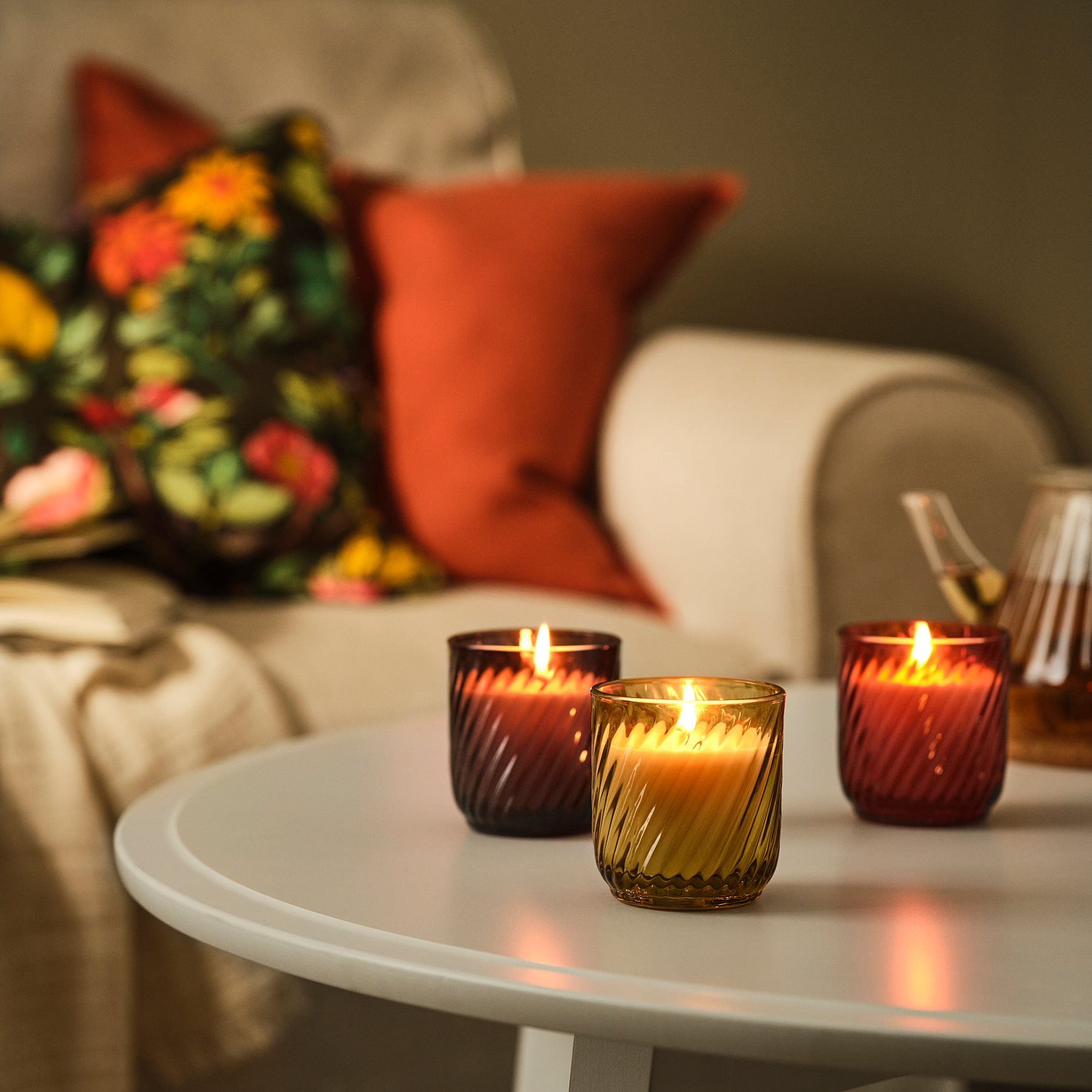 TÖRNFÅGEL, scented candle in glass/Vanilla/ 3 pack, 20 hr, 506.059.26