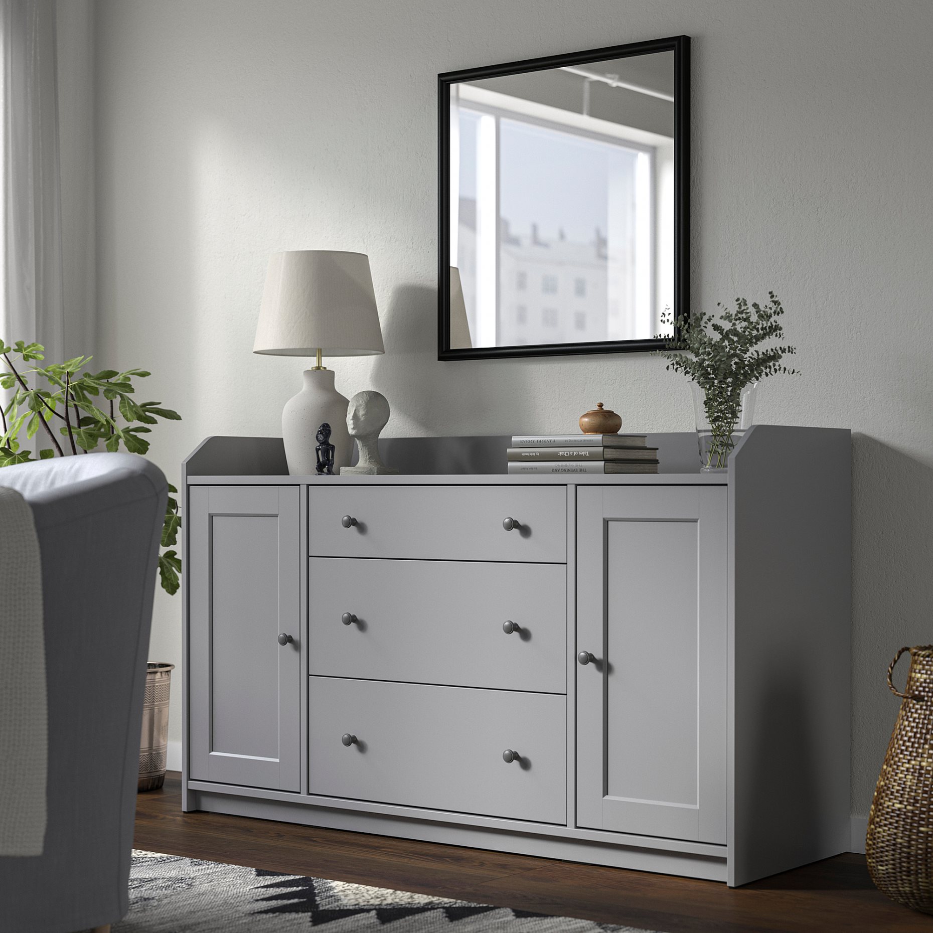 NYPONBUSKE, καθρέφτης, 65x65 cm, 506.098.87