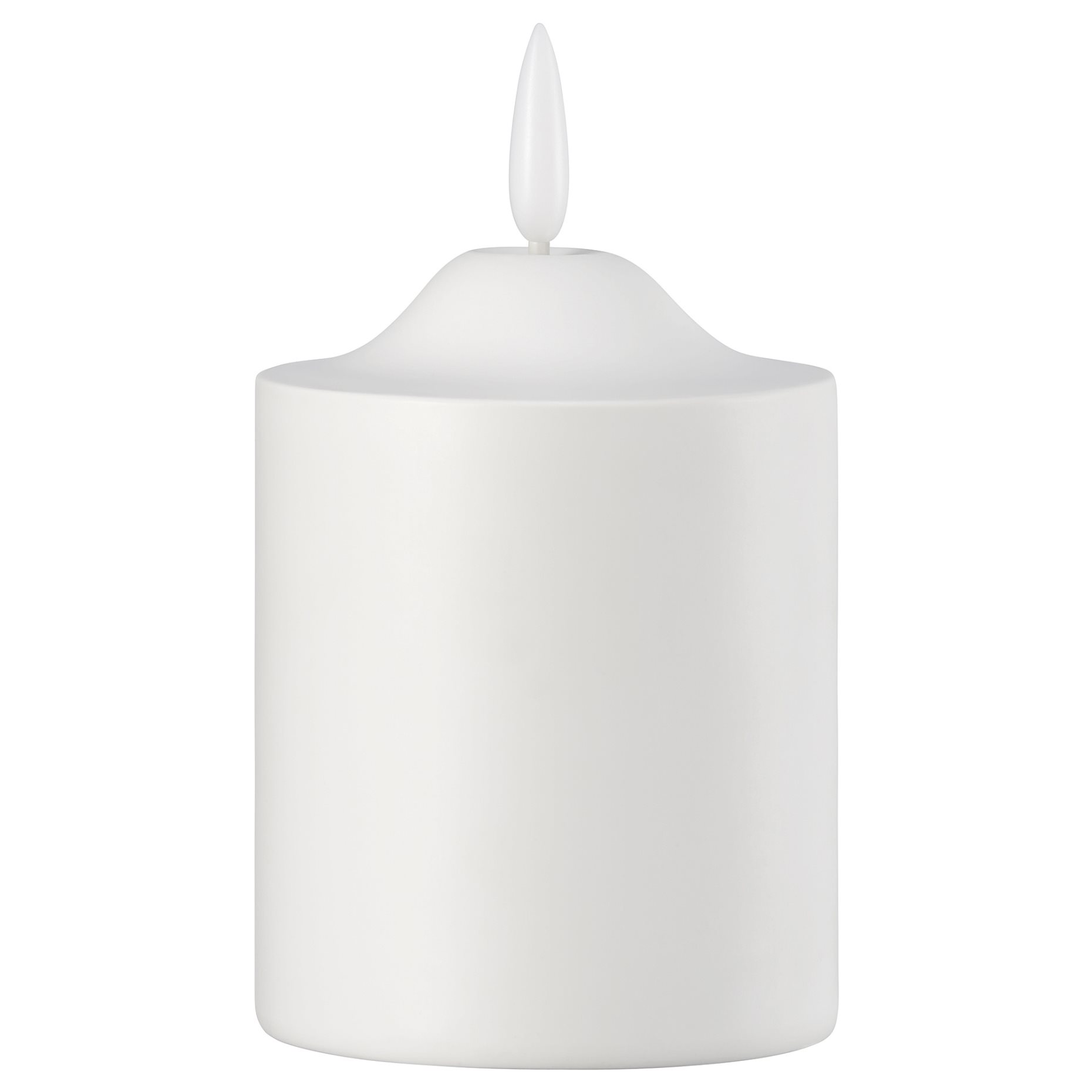 SMÅLOM, pillar candle with built in LED light source/battery-operated , 9 cm, 506.115.93