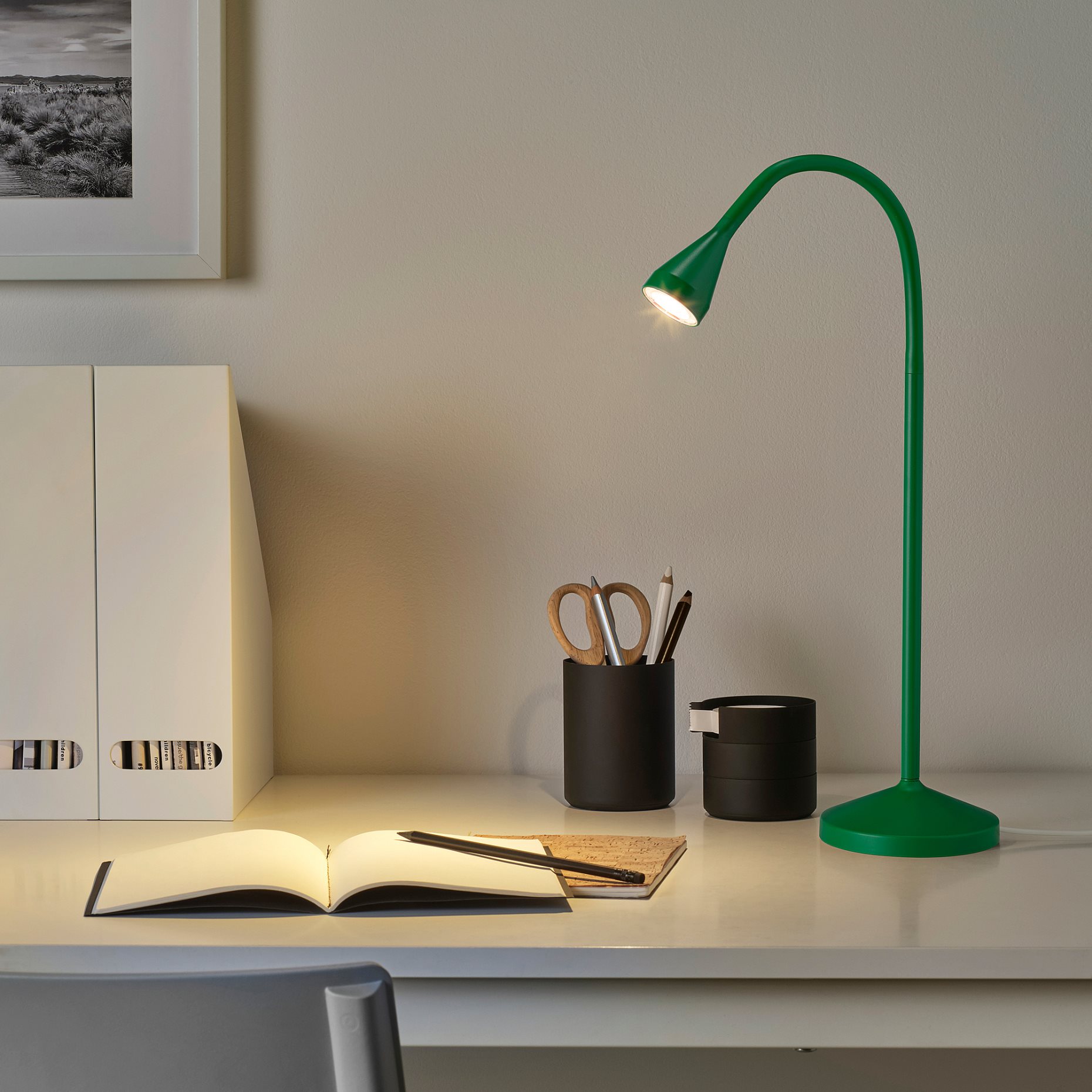 NÄVLINGE, desk lamp with built-in LED light source, 506.402.65