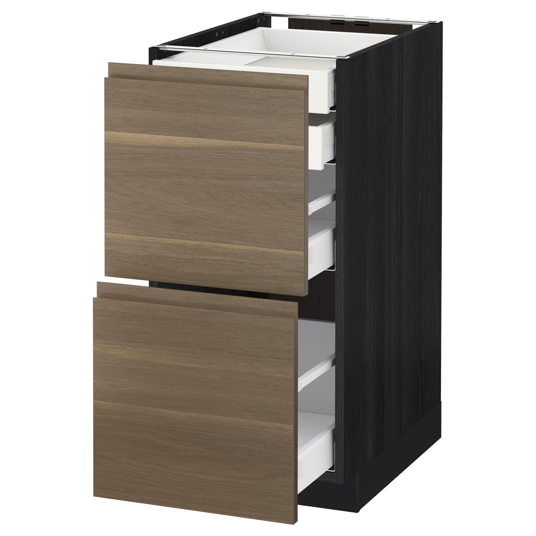 METOD/MAXIMERA, base cabinet 2 fronts/2 low/1 medium/1 high drawer, 591.314.81