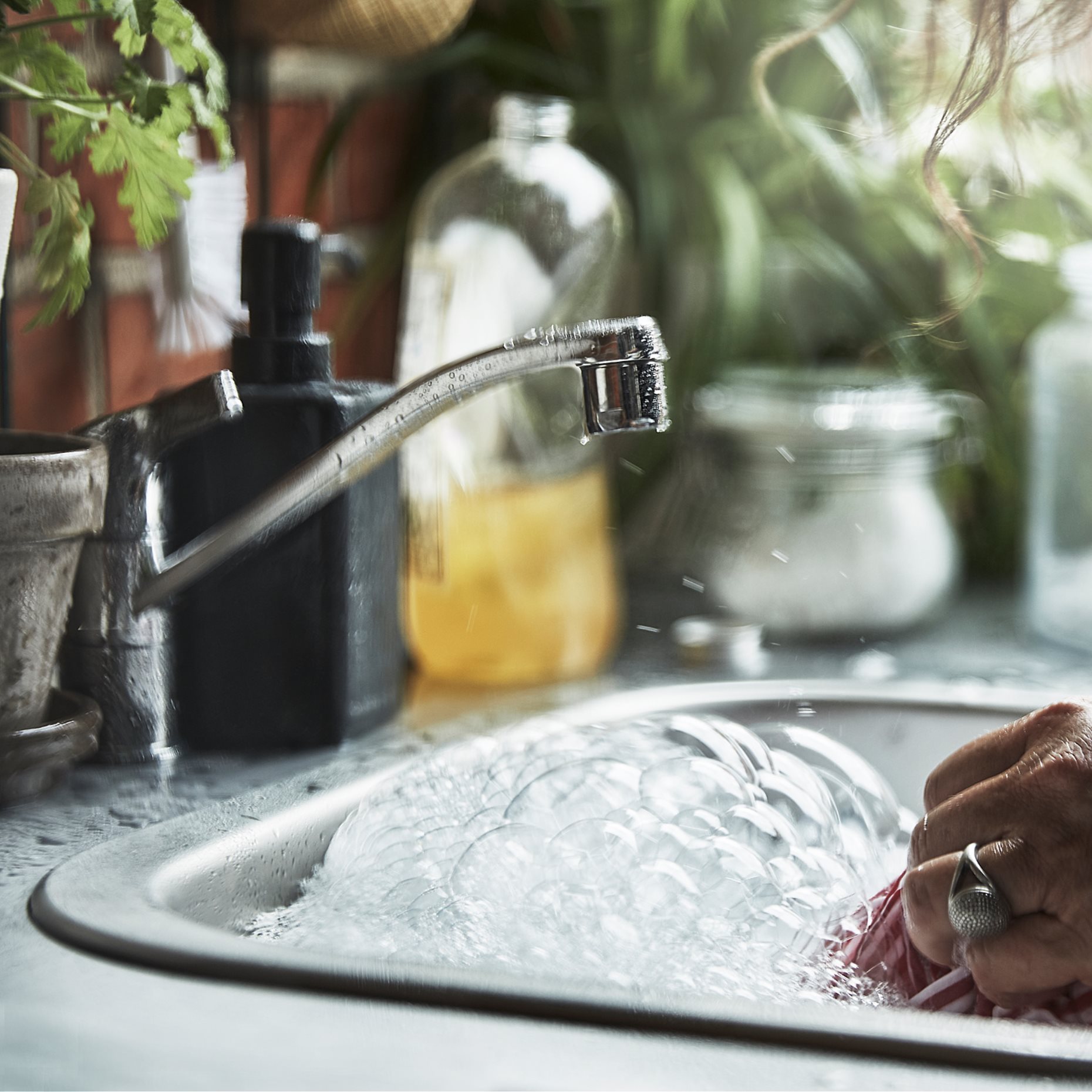 FYNDIG, ένθετος νεροχύτης 1 γούρνα, 46x40 cm, 591.580.03