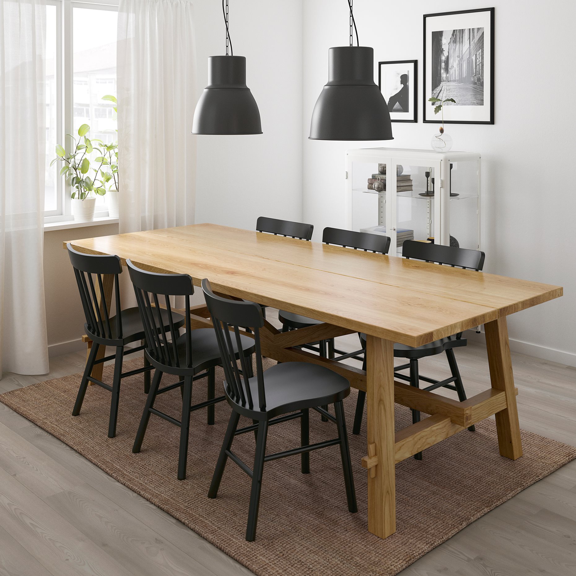 MOCKELBY/NORRARYD, table and 6 chairs, 591.614.92
